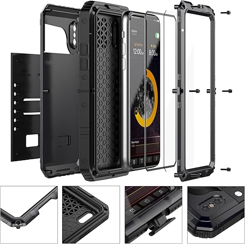 Miniatura 5 de Mitywah Funda impermeable compatible con iPhone XXS, Protección de cuerpo completo Funda integrada Protección de pantalla protector A prueba de