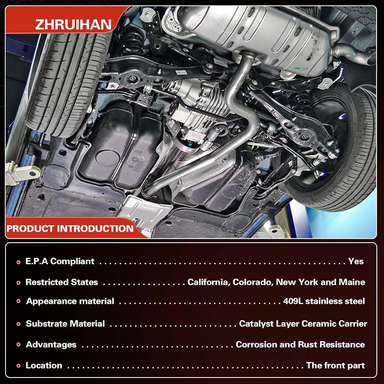 Catalytic Converter Kit Compatible with Mark lt 2006-2008 5.4L V8 & F150 2004-2008 5.4L V8 engine 4WD Transmission, Repklace OE:645829 645471 EPA Compliant