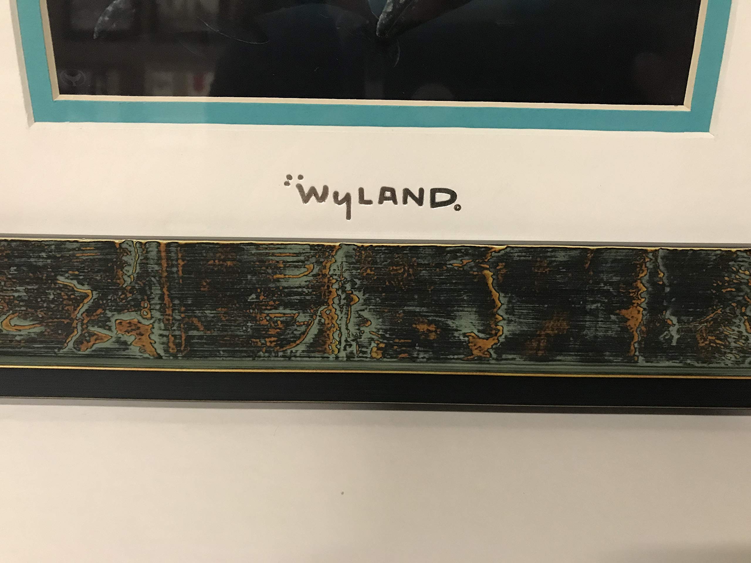 by Wyland Custom Framed California Coastline 11 1/2