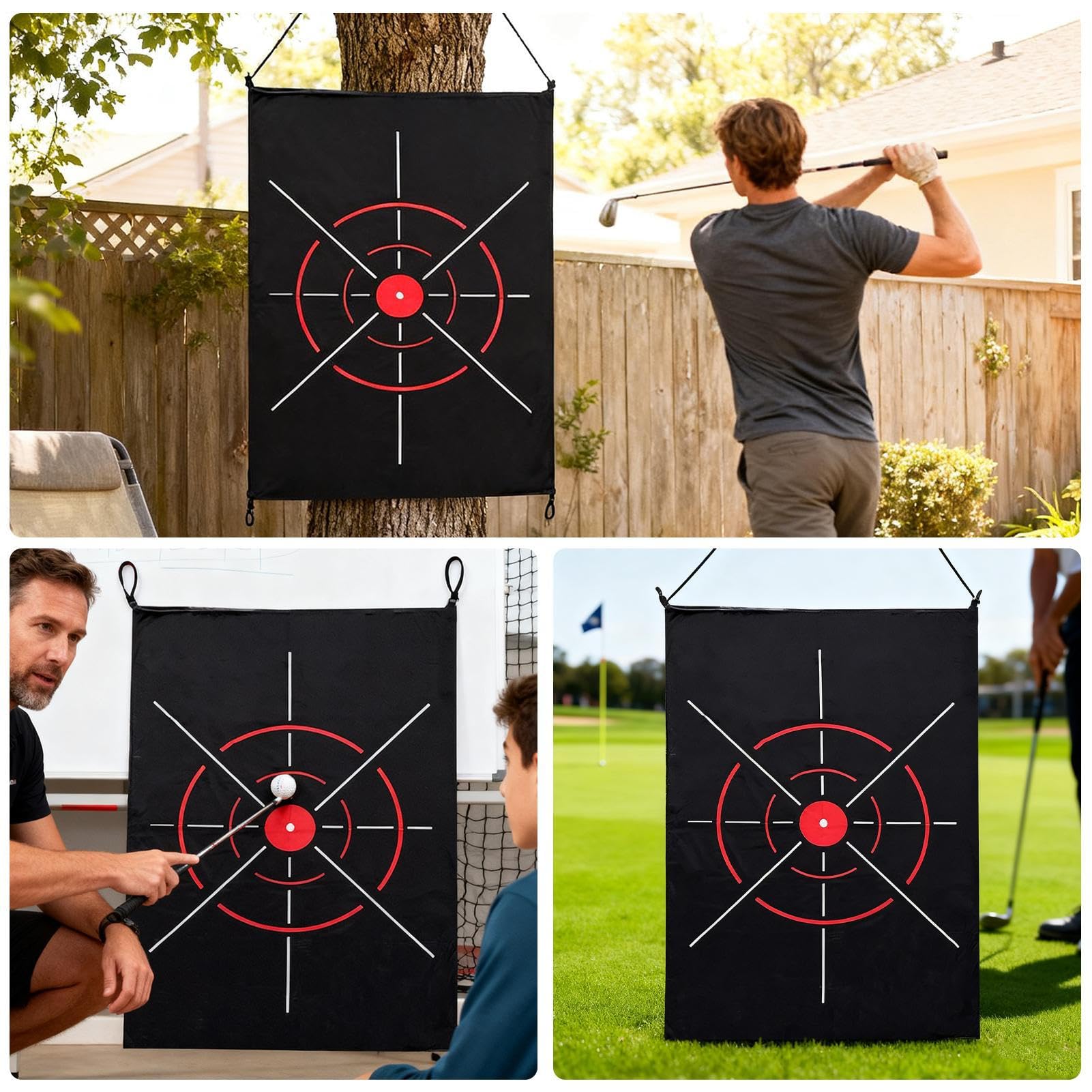 Red De Práctica para Golf Objetivo De Entrenamiento para Uso En Interior Y Exterior