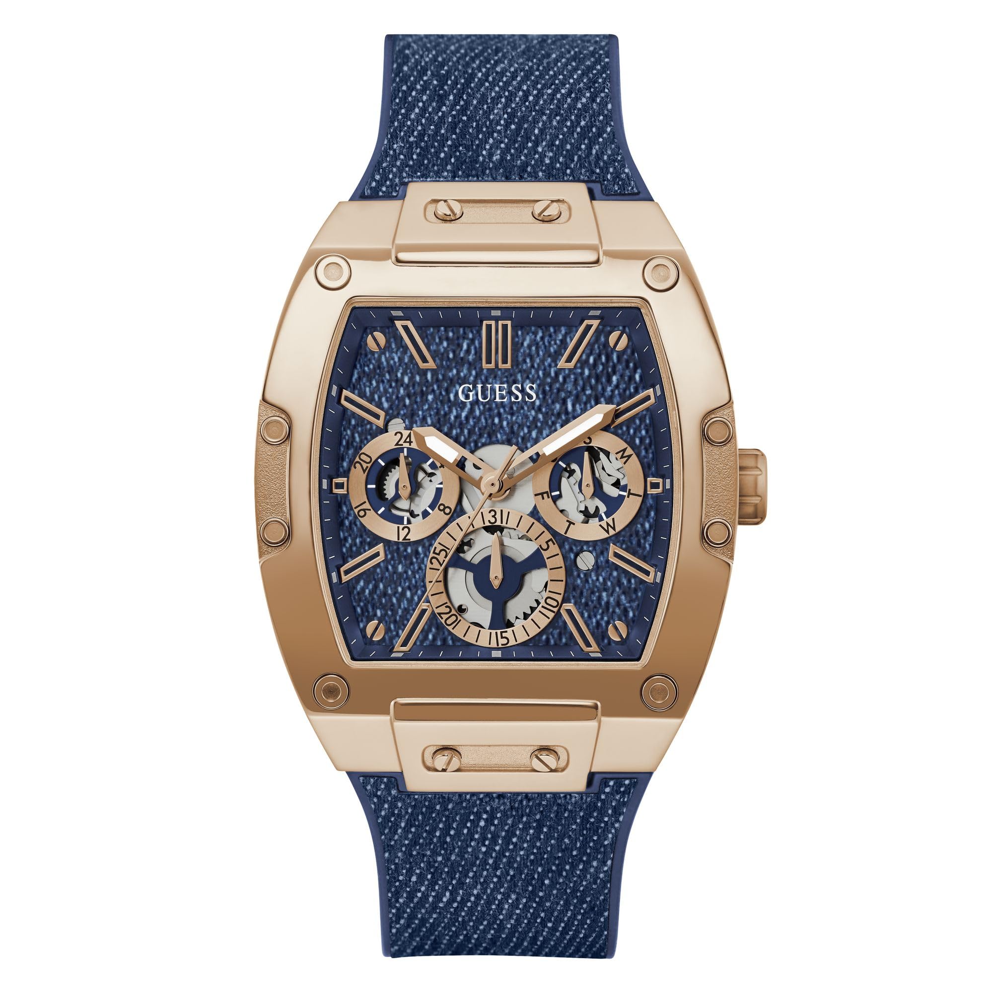 GUESS Silicone Analog Blue Dial Mens Watch-Gw0786G2, Band Color:Blue (B0D9QDKV1C) Amazon Price History, Amazon Price Tracker