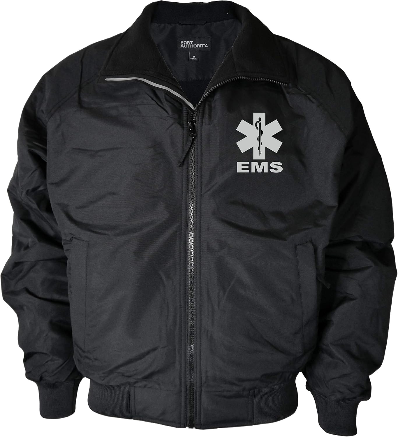 EMS Heavyweight Jacket, Reflective Logo, Fleece body Lining & polyfill sleeve lining jacket, Emergency Medical