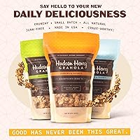 Vista 5 de Granola Hudson Henry, paquete variado (nueces, anacardos, granolas de pistacho) – Paquete de 12 onzas, paquete de 3 Proyecto verificado sin OMG