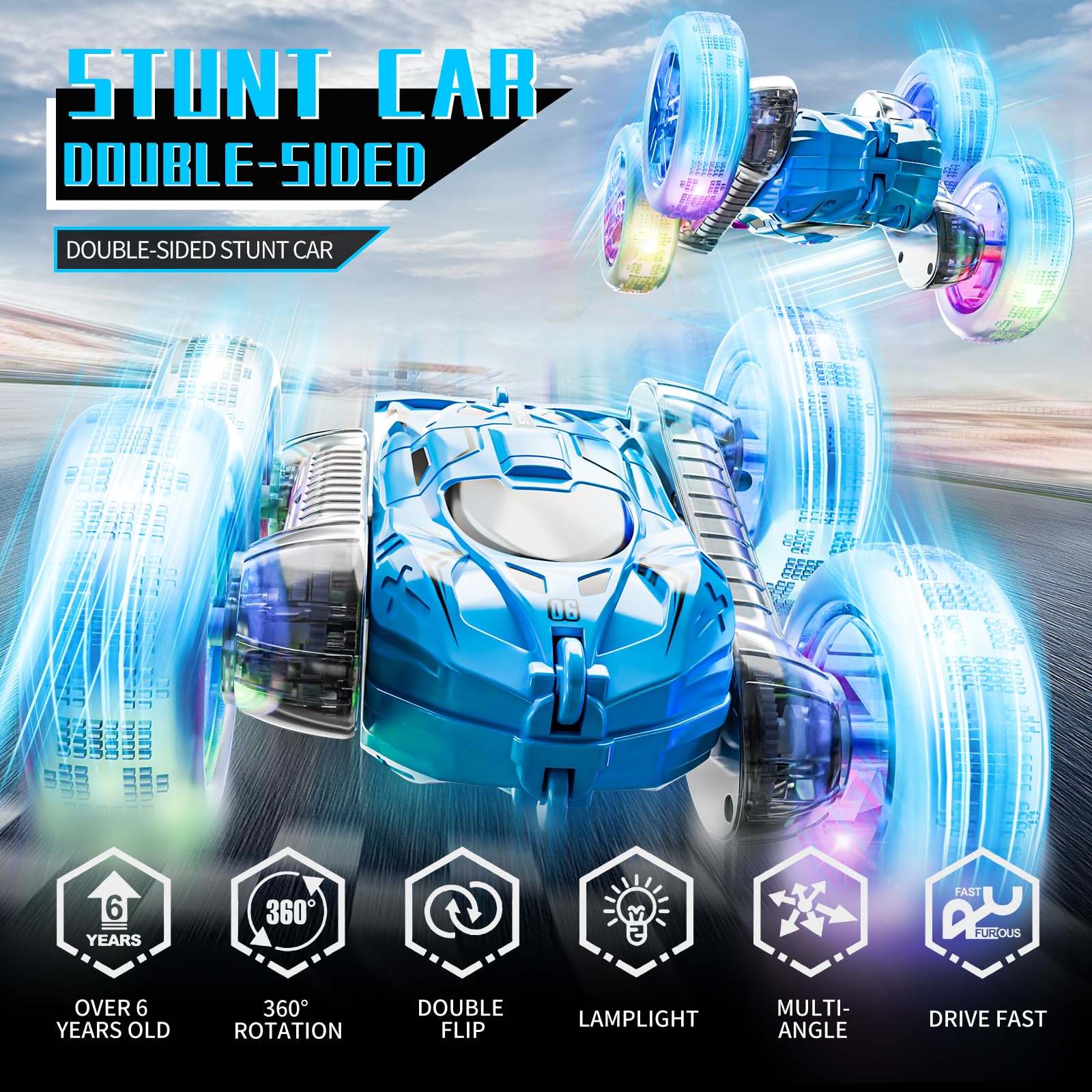 Hot Wheels Autos YTKIH 3-in-1 RC Auto – 2,4GHz, 4WD, Mit Licht