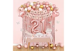 Amandir Pink 21st Birthday Decorations for Women & Girls: The Ultimate Party Bonanza