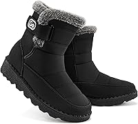 Ablanczoom Women's Winter Snow Boots: Warm Faux Fur Lined, Waterproof Non-Slip Ankle Booties for Outdoor Comfort