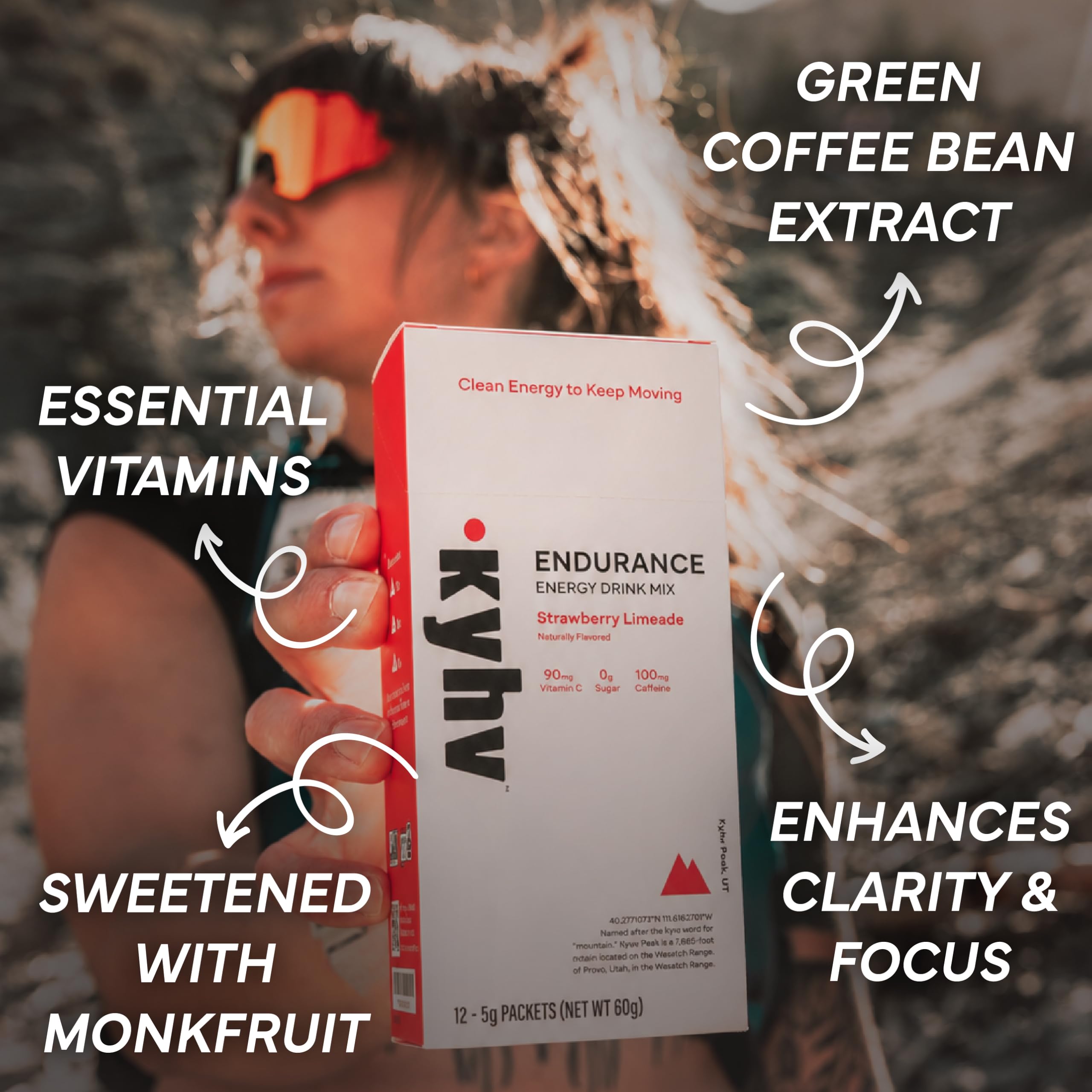 Kyhv Nutrition Endurance Energy Drink Packets, Strawberry Limeade, 12 Count — Amazon image 6