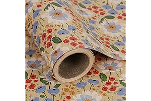 Vintage Watercolor Floral Gift Wrapping Paper Roll by Aimyoo