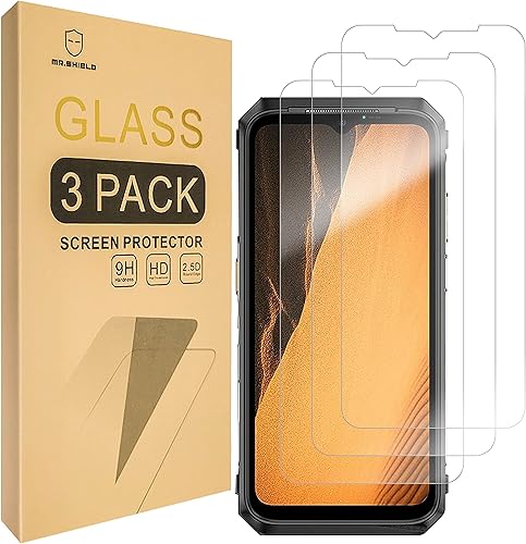 Mr.Shield Paquete de 3 Protector de pantalla para Ulefone Power Armor 19  Power Armor 19T vidrio templado vidrio japonés con dureza 9H protector de