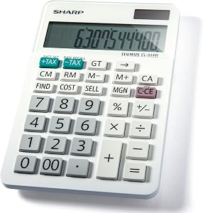 Sharp EL-334WB Business Calculator, White 4.0