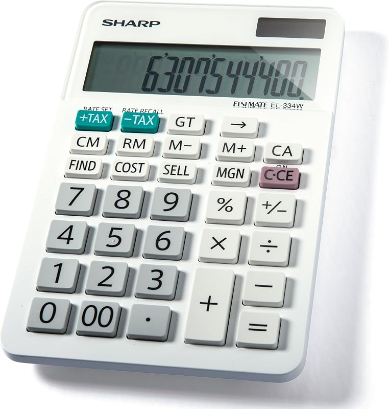 EL-334WB Business Calculator, White 4.0