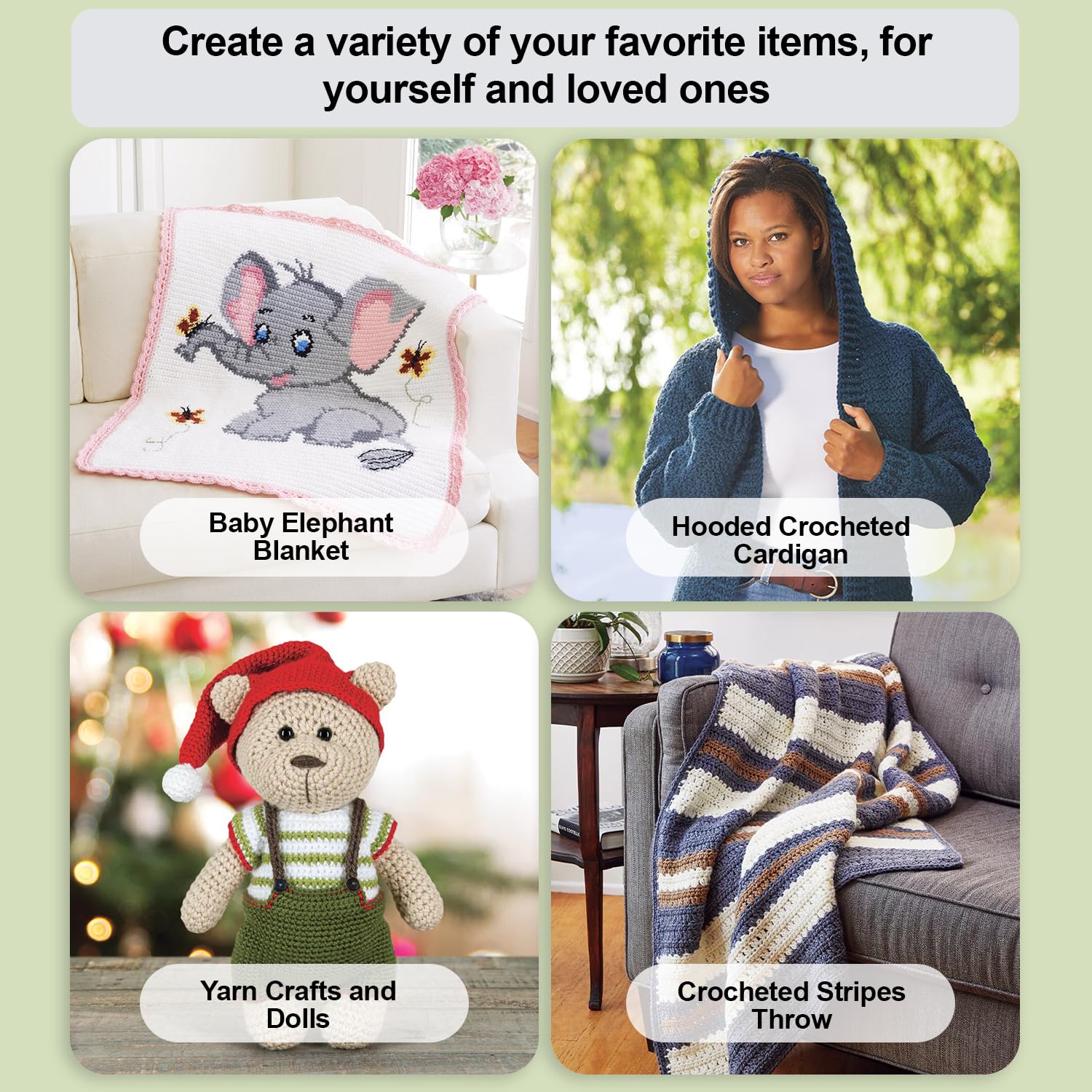 Amazon.com: Mary Maxim Starlette, Mid Green Yarn for Crocheting