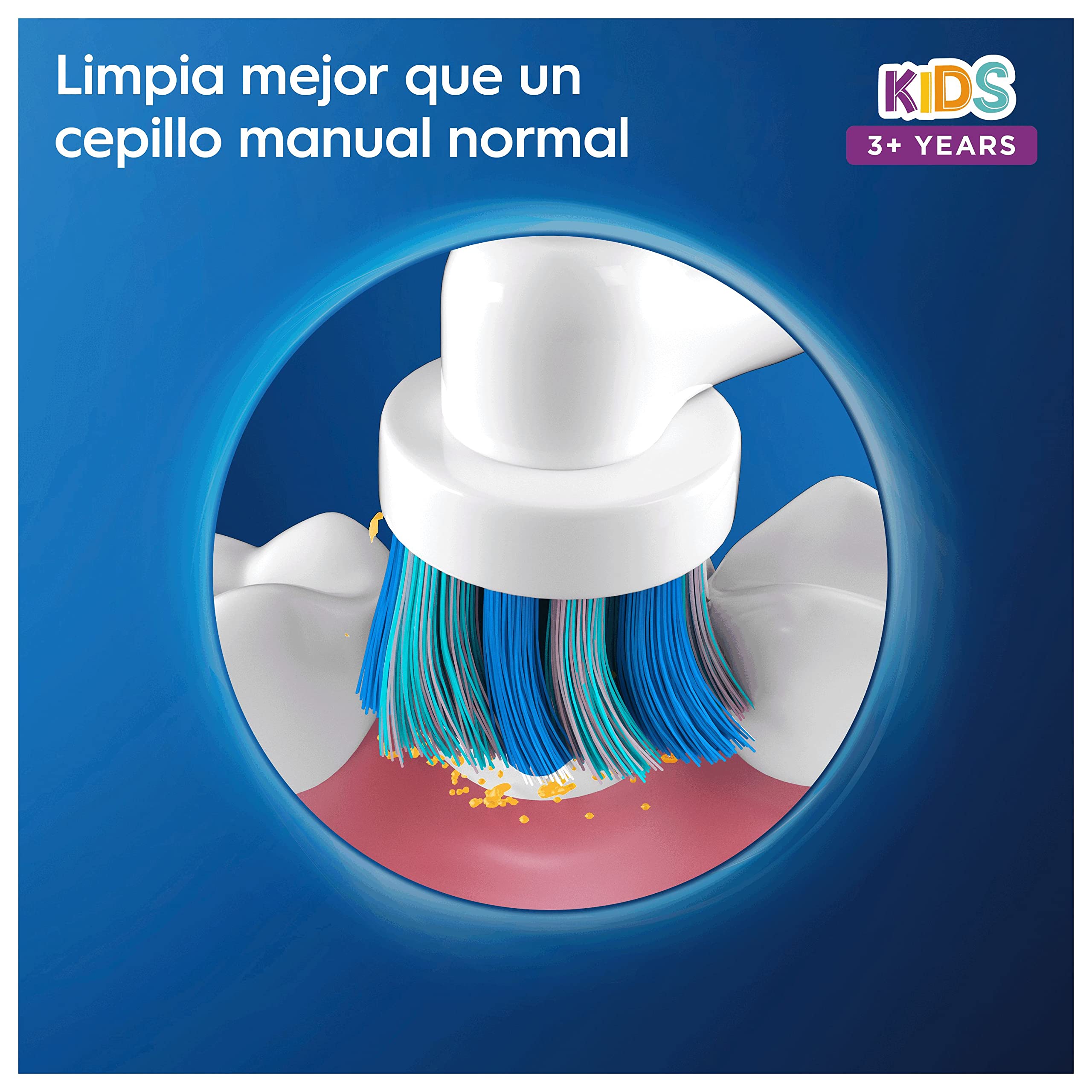 Oral-B Junior Cepillo Eléctrico, 1 Mango De Star Wars, 2 Cabezales, Diseñado Por Braun, Apto Para Niños Mayores De 6 años