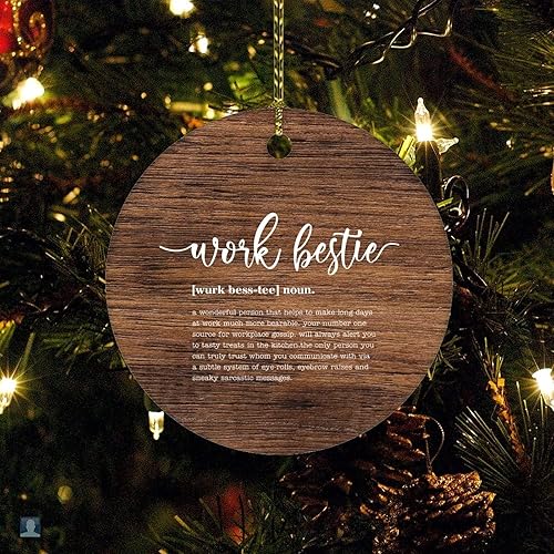 Miniatura 3 de Adorno de Navidad con cita divertida, dicho, regalo de vacaciones, definición, sustantivo, trabajo, mejor, ornamento, recuerdo, divertido, árbol