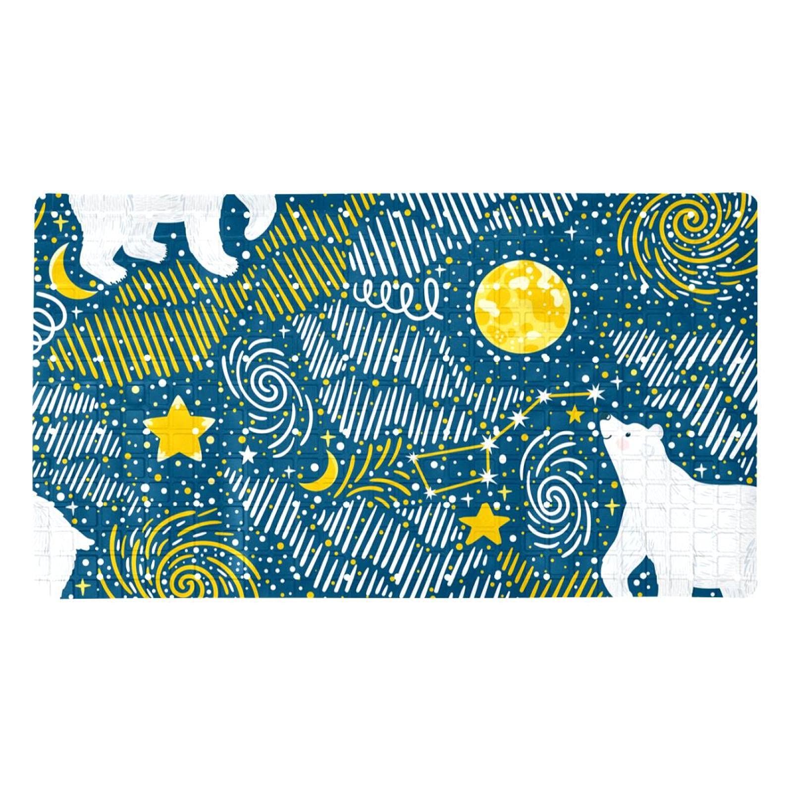 Tapis de douche enfant ours polaires, l'accessoire antidérapant pour un bain ludique en famille