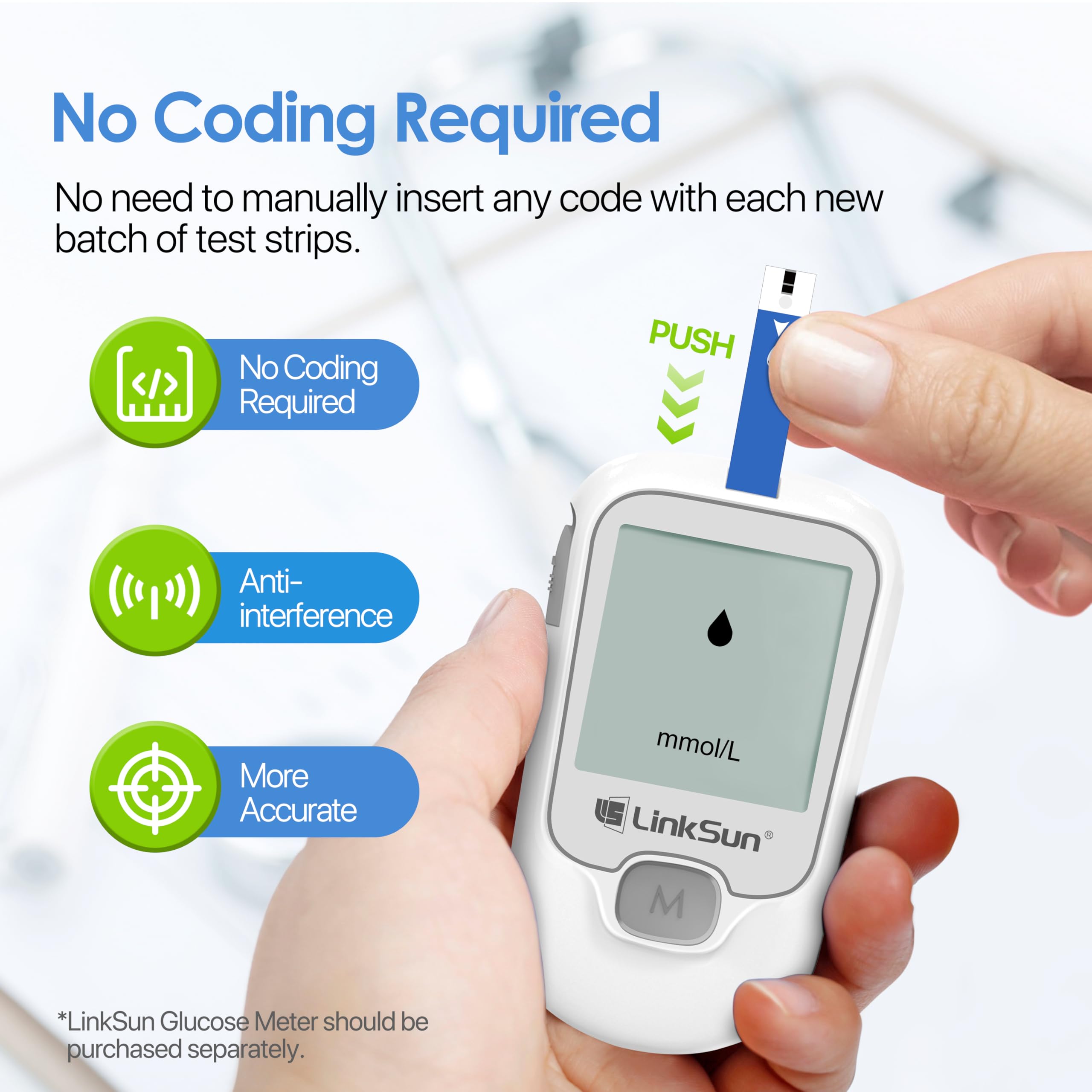 LinkSun Diabetes Test Strips - 300 Count -5 LinkSun Diabetes Test Strips - 300 Count -5