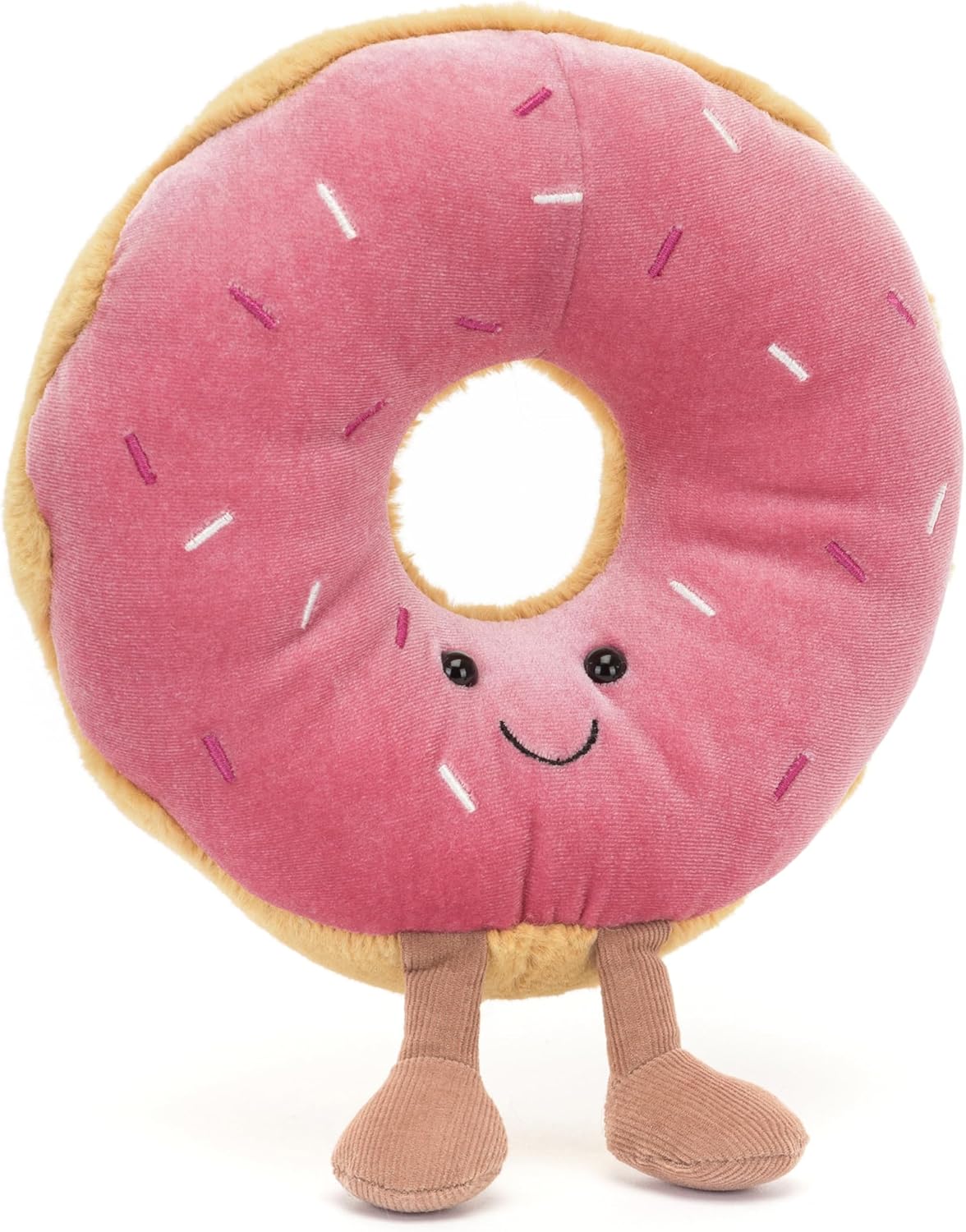 Jellycat Amuseables Doughnut Stuffed Toy, 7 inches - Pastry Plush - Fun Gift Idea
