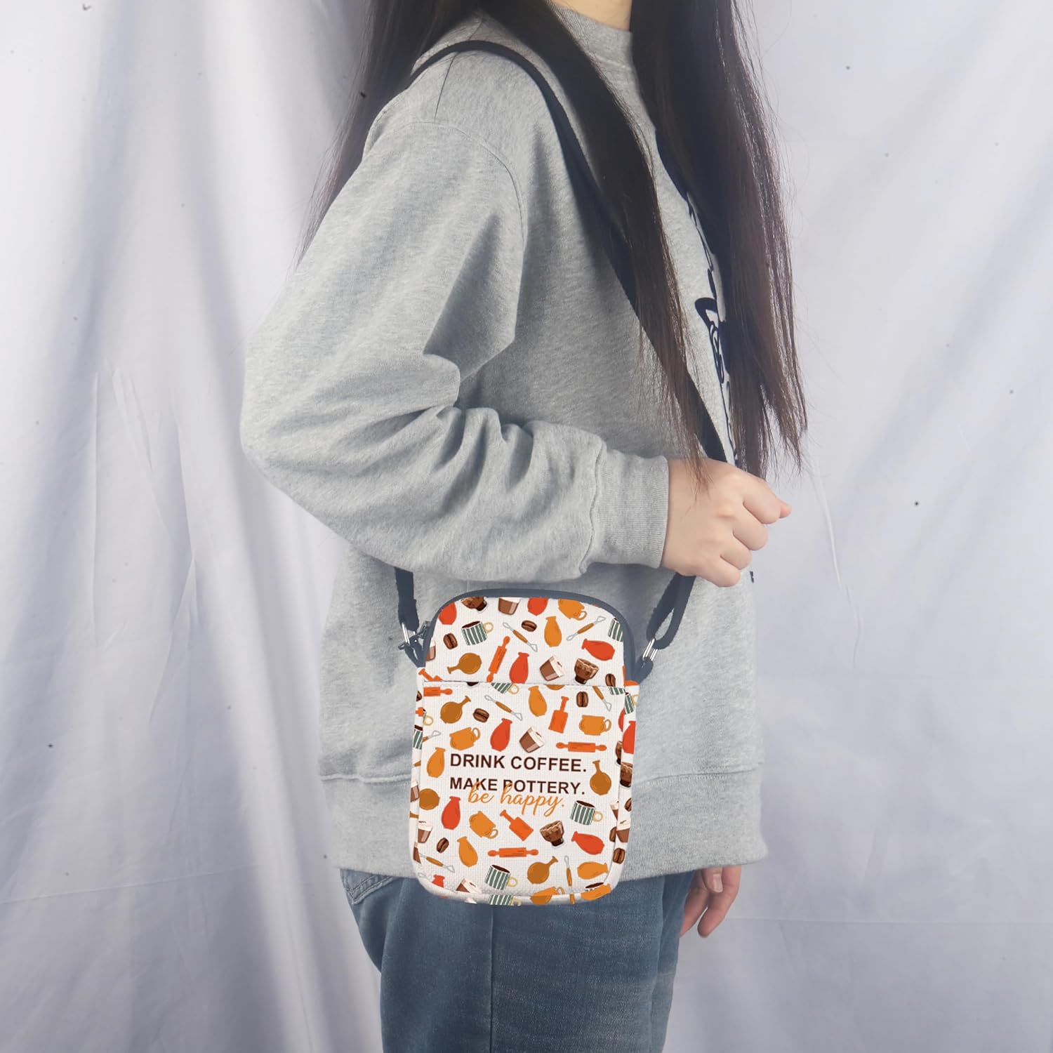 Ceramic Maker Gift Pottery Lover Gift Pottery Ceramic Crossbody Bag for Pottery Maker Clay Artist - Image 7