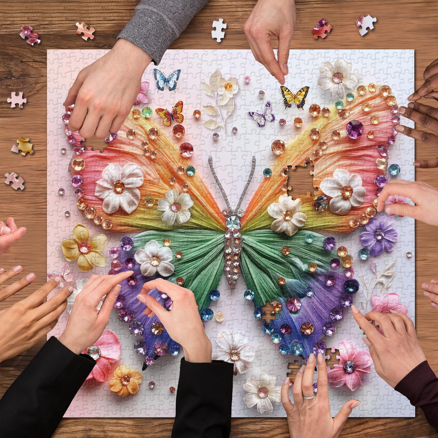Amazon.com: Rainbow Butterfly Puzzles for Adults 1000 Pieces