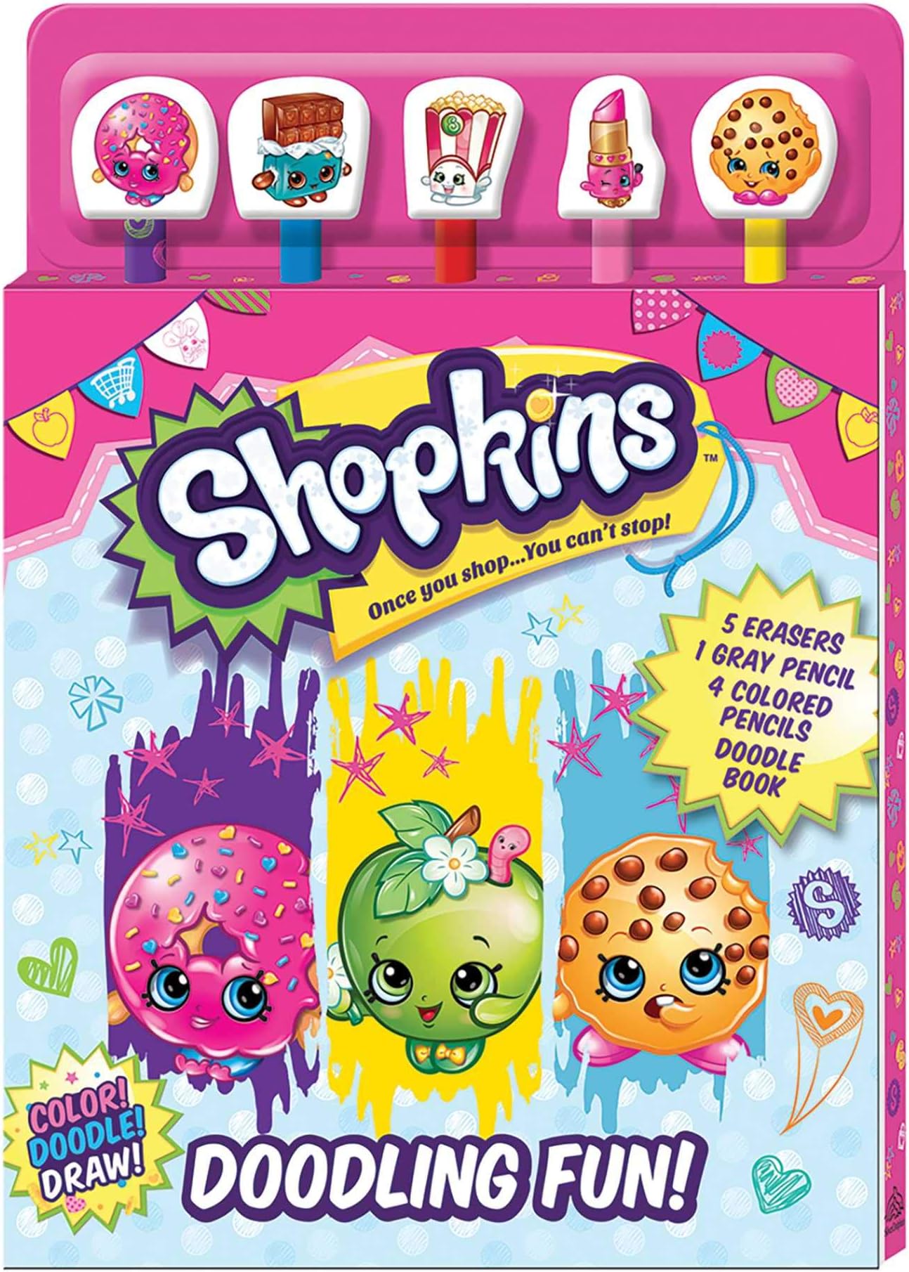 Shopkins: Doodling Fun (Pencil Toppers)
