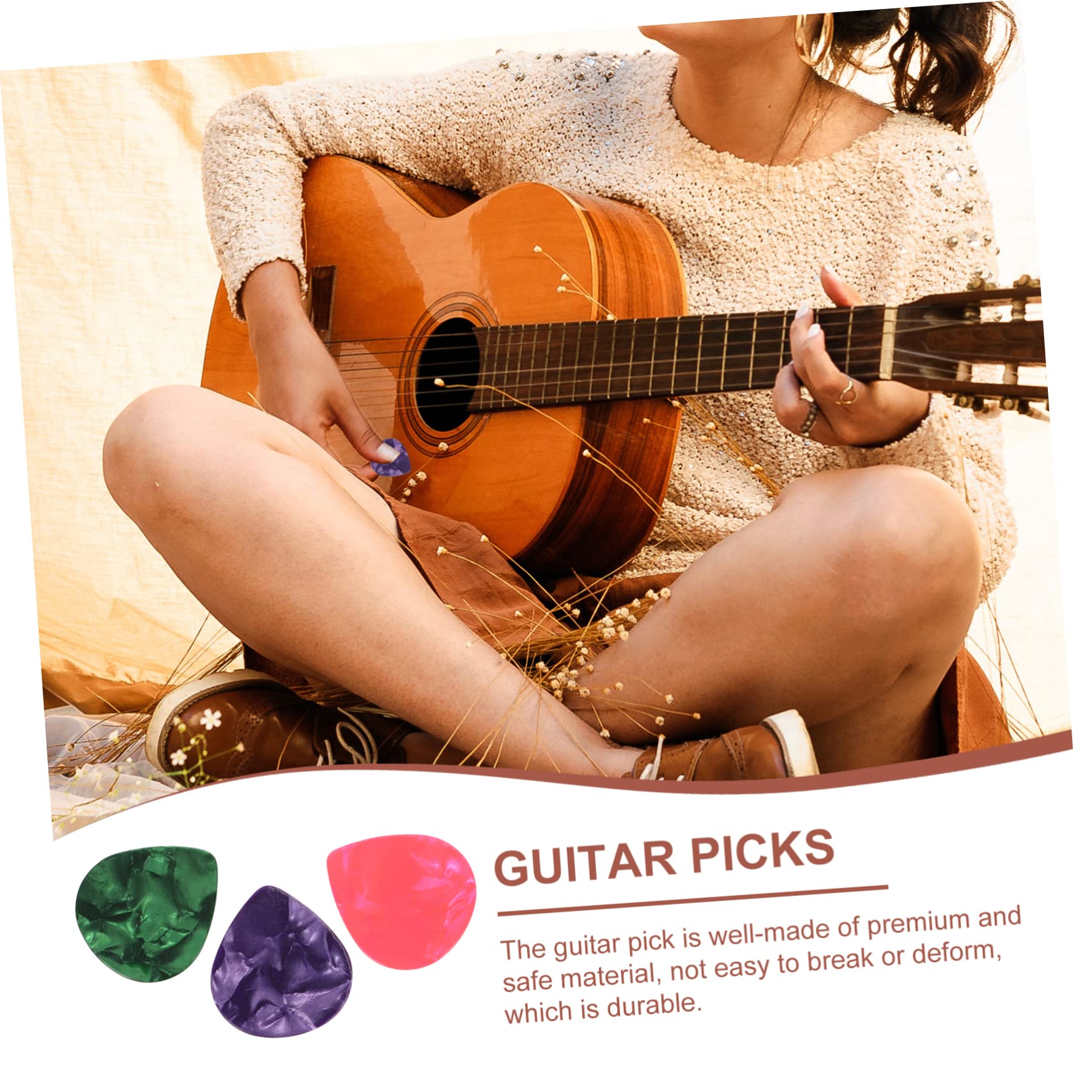BESTonZON 750 Piezas púa de guitarra instrumentos musicales organos musicales accesorio de guitarra reemplazos de púas de puas de electrica bajo puas para