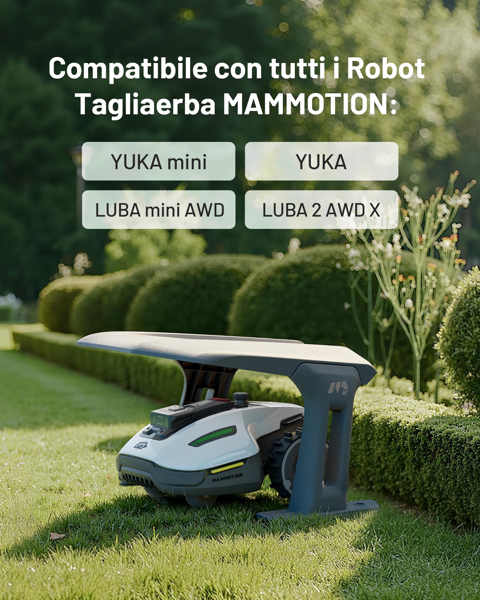 MAMMOTION Garage Standard per serie LUBA AWD, serie YUKA, serie YUKA mini, serie LUBA mini AWD