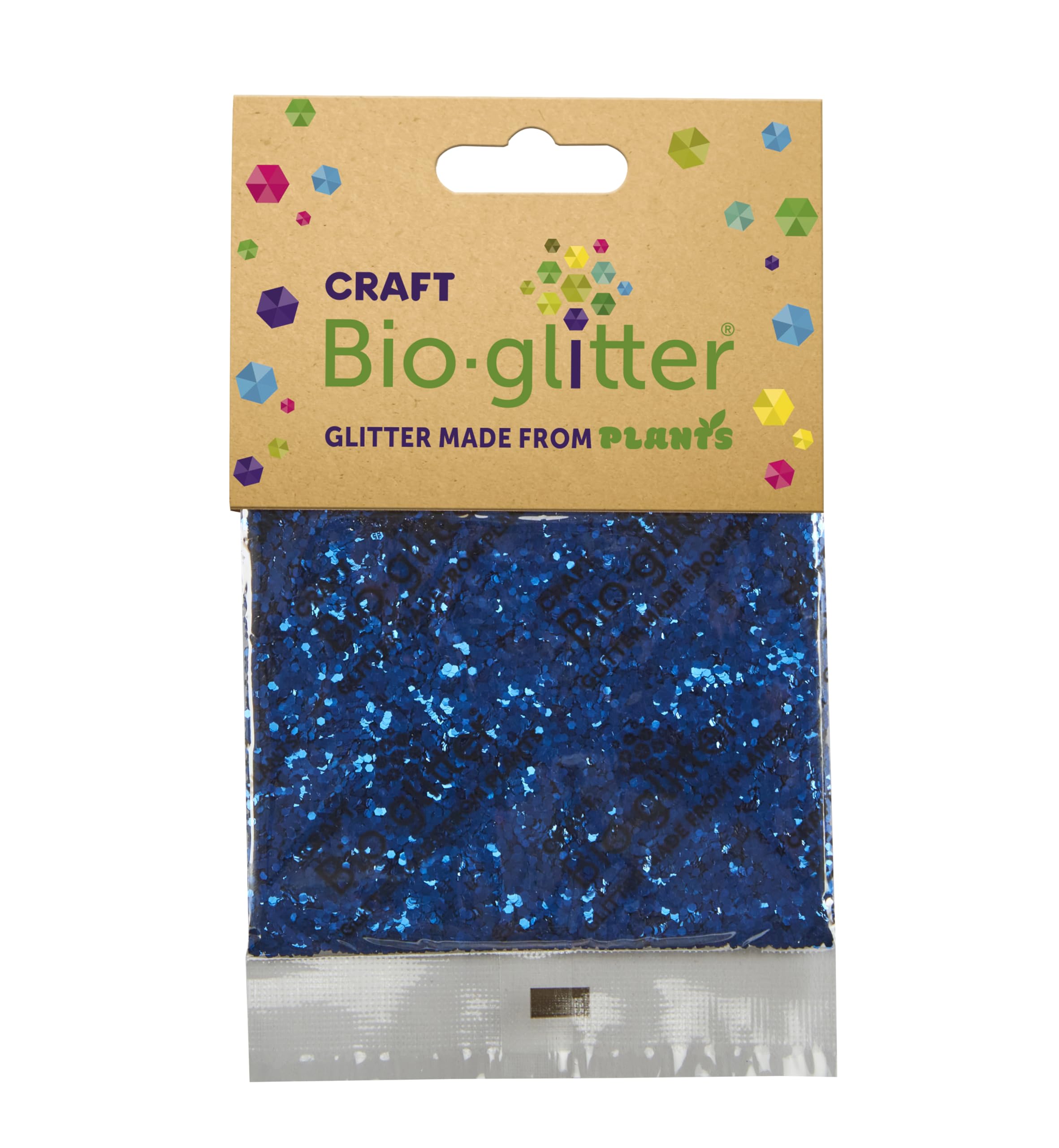 Craft Biodegradable Glitter, Chunky Glitter, Arts and Crafts for Kids, Card Making, Decorations, Candle Making, Eco-Friendly, Cruelty Free - Blue - 20g x 10