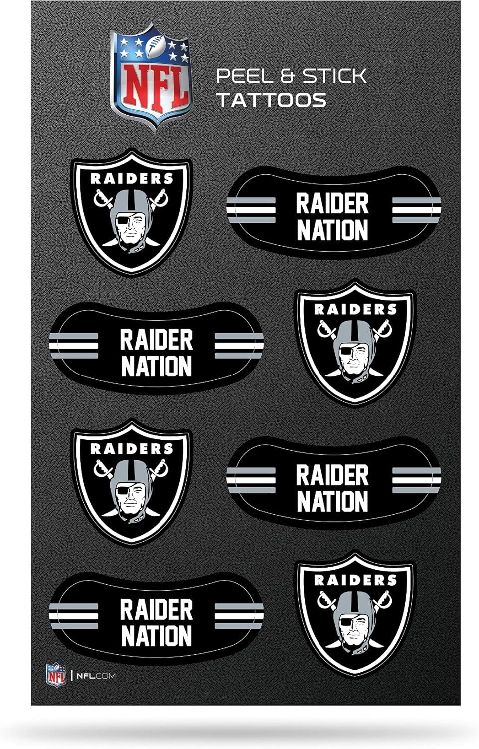 Rico VTT1701 Raiders Vertical Tattoo (3"X5") : Beauty & Personal Care