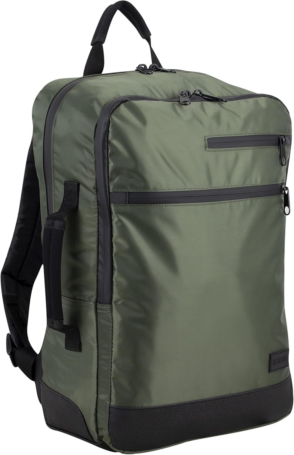 BODHI Business Class Backpack Briefcase With Trolley Sleeve, Army Green