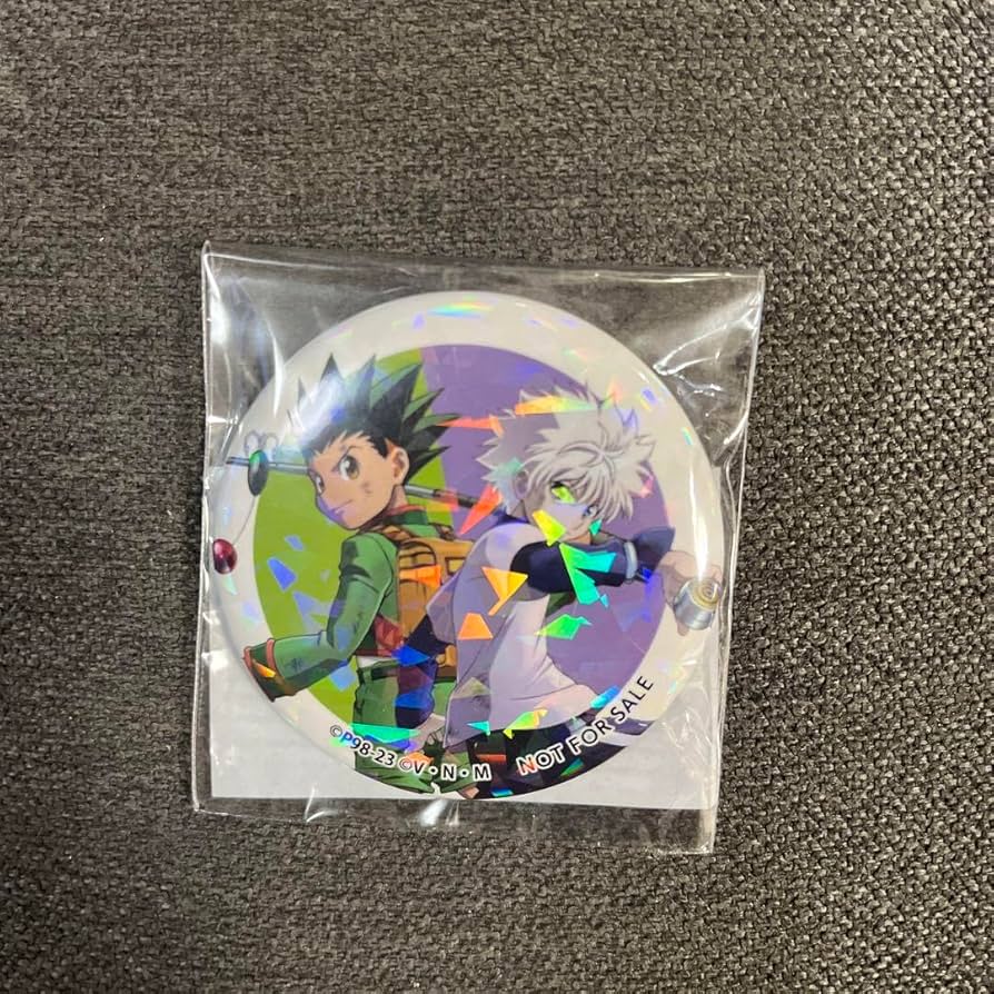 ハンターハンター キルア 戦う背中 缶バッジ ホロ Amazon.co.jp: HUNTER × HUNTER キルア・イルミ 戦う背中ver 缶