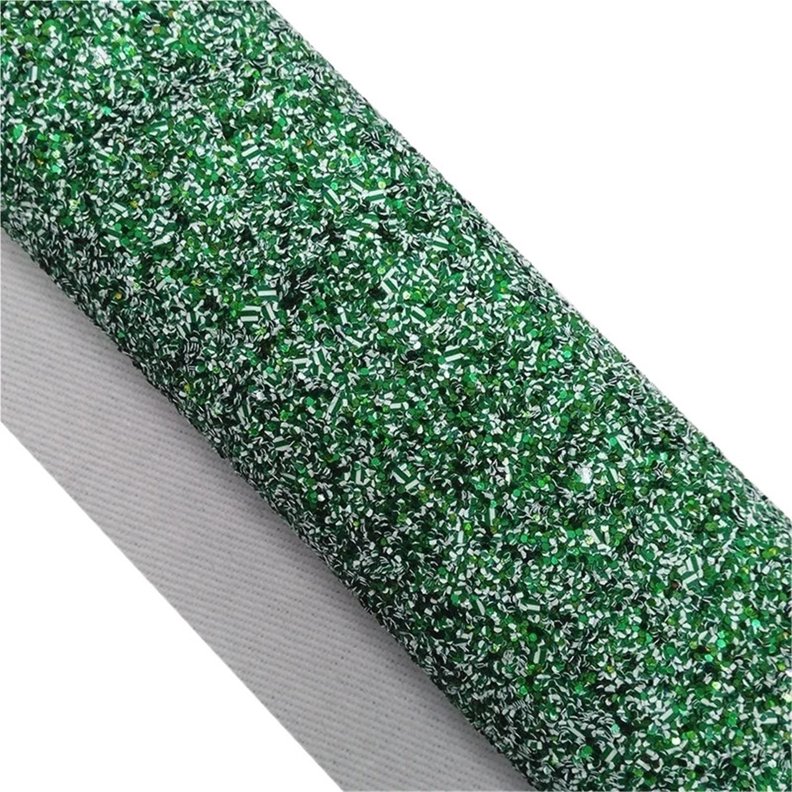 Sparkle PU Leather Fabric Chunky Glitter Faux Vinyl Fabric with Felt Backing Leather Sheets for Earrings Bows DIY Craft 21X29CM