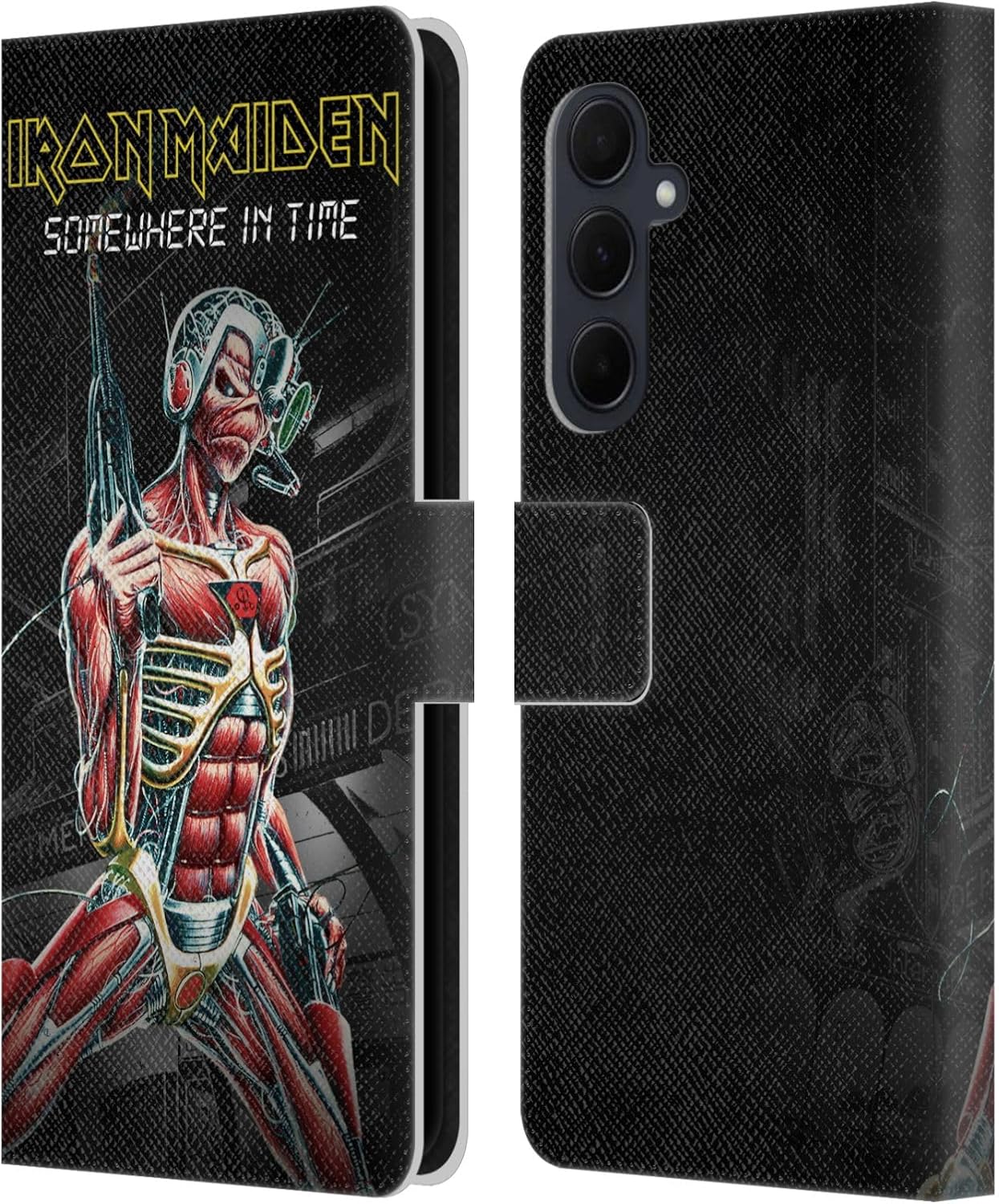 Head Case Designs Officially Licensed Iron Maiden The Book of Souls Album Covers Leather Wallet Case Compatible with Samsung Galaxy A35 5G