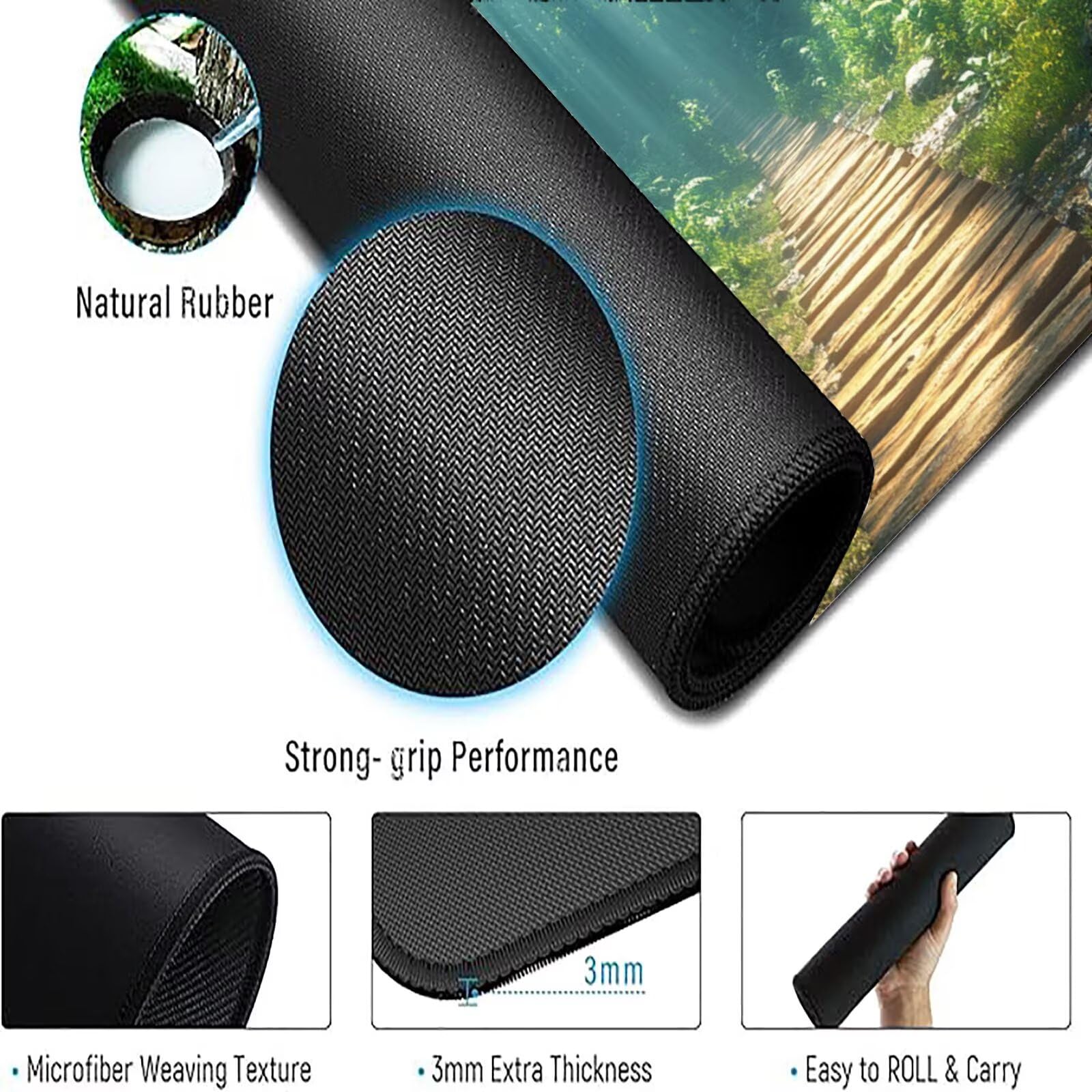 Podkładka pod mysz dla graczy szałwia zielona podkładka pod mysz XXL 1600 x 800 mm mata biurkowa podkładka pod mysz krajobrazową wodoodporna podkładka pod mysz do gier szyte krawędzie poprawia