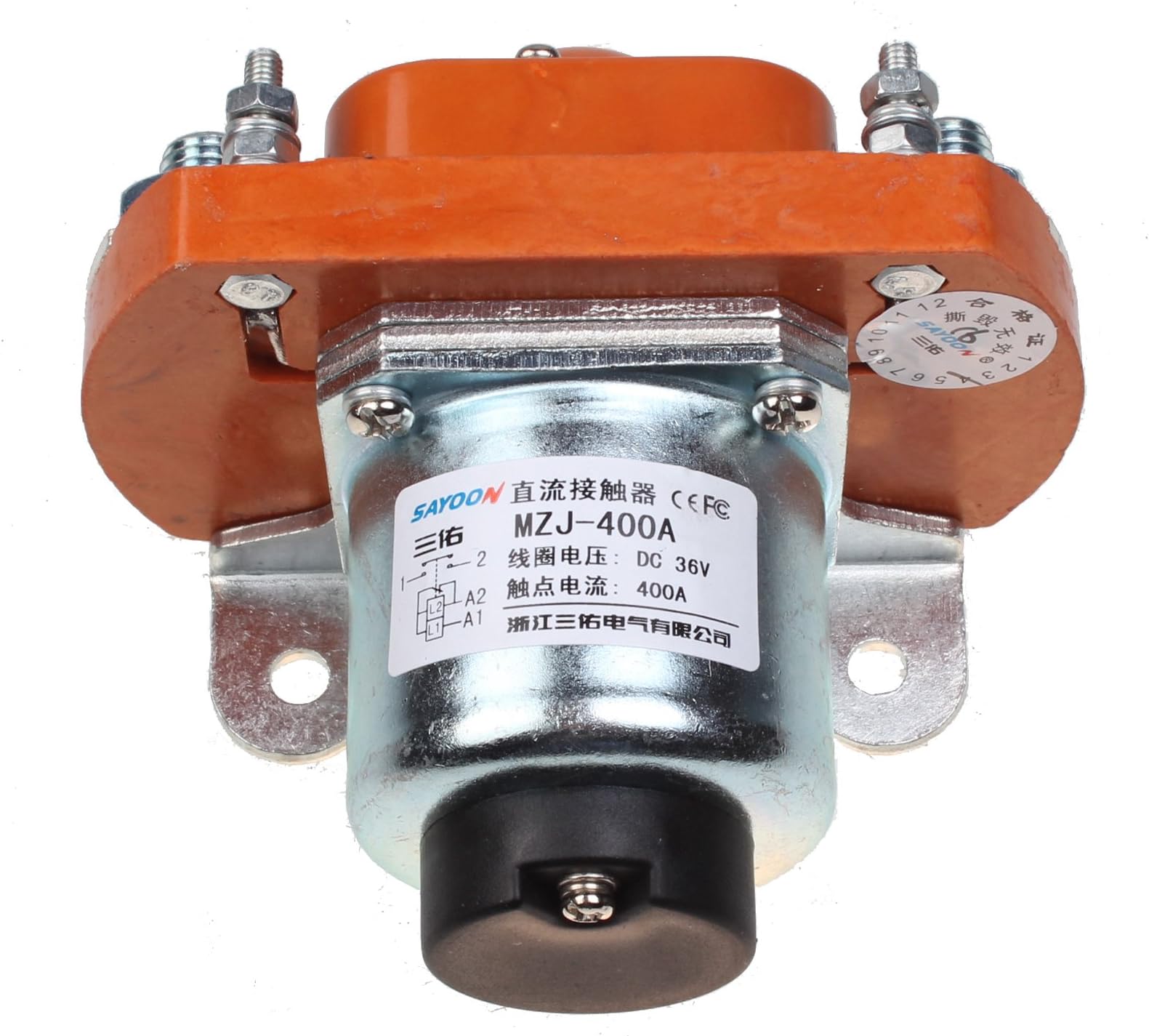 HVACSTAR 36 Volt 400A Main Contactor Solenoid MZJ-400A compatible with Heavy Duty Golf Cart