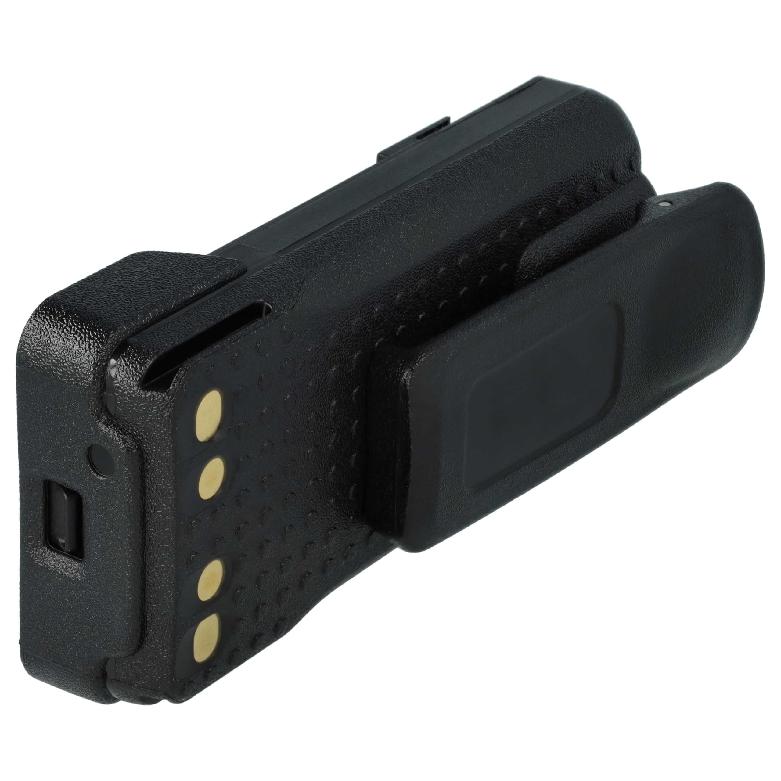 vhbw batteria compatibile con Motorola DP2400e, DP2000, DP2600E, DP2600, DP2400 radio (1800mAh, 7,4V, Li-Ion) + clip