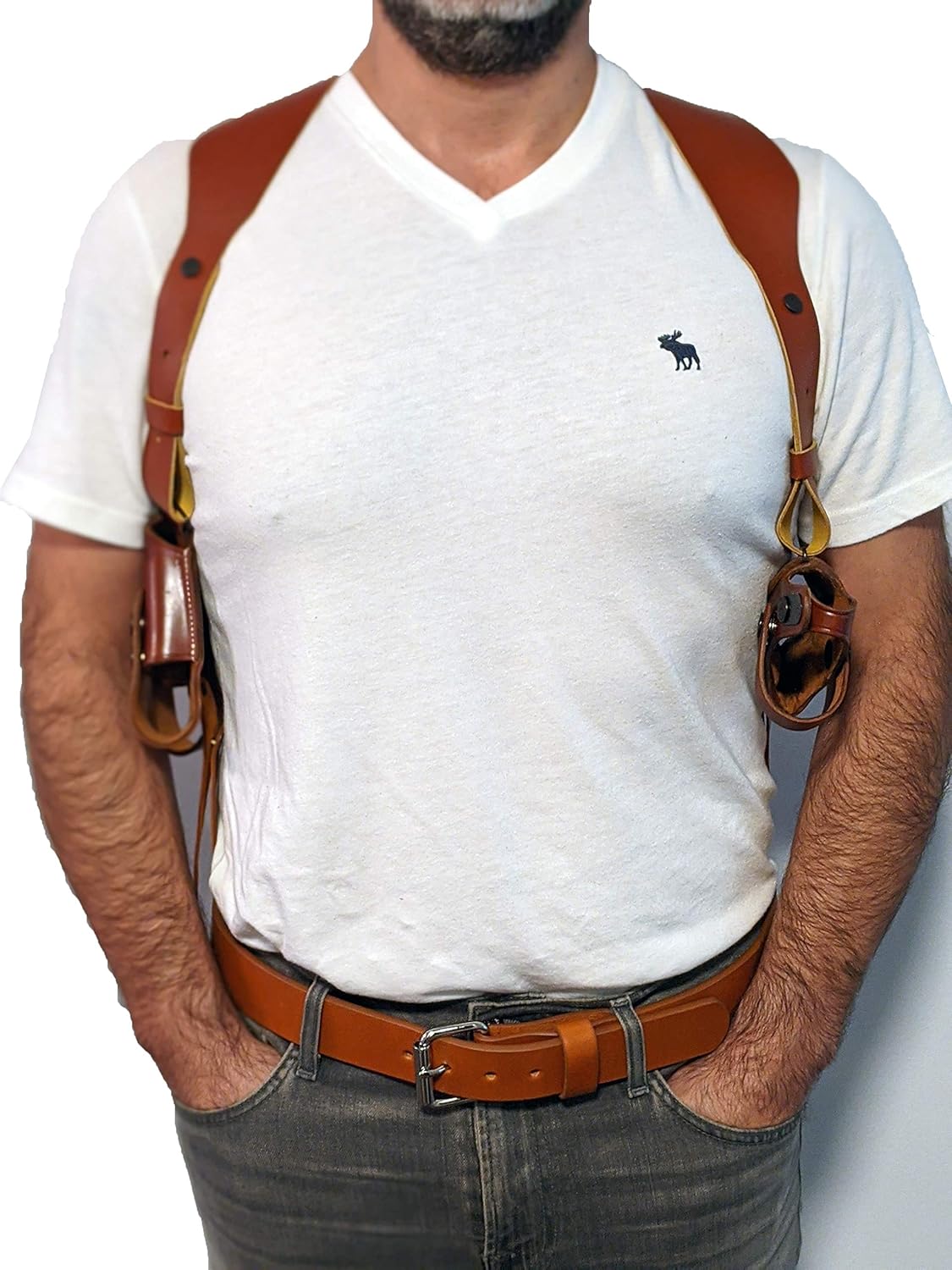 Leather Horizontal Shoulder Holster for COLT 1911