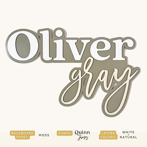 Miniatura 3 de Custom Wood Name Sign for Nursery or Kids Room  Instant Font Preview + Multiple Styles Available Unpainted, Painted, or Stained  Personalized Baby