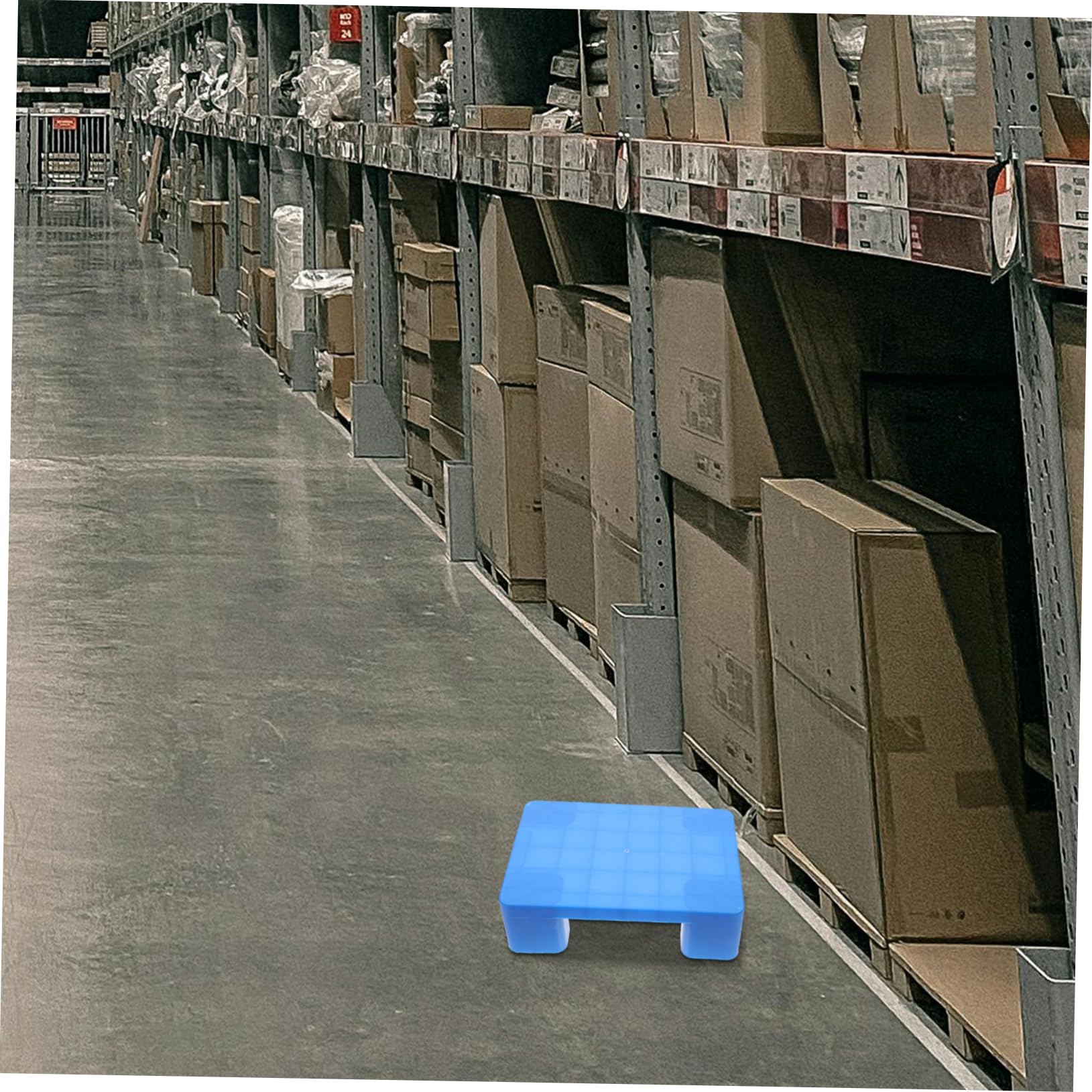 Uonlytech Pallet in Plastica Per Stoccaggio in Cantina Resistente e Robusto Dimensioni 40x30x12 Cm Per Garage e Supermercati Pallet Multifunzionale Pesi Elevati