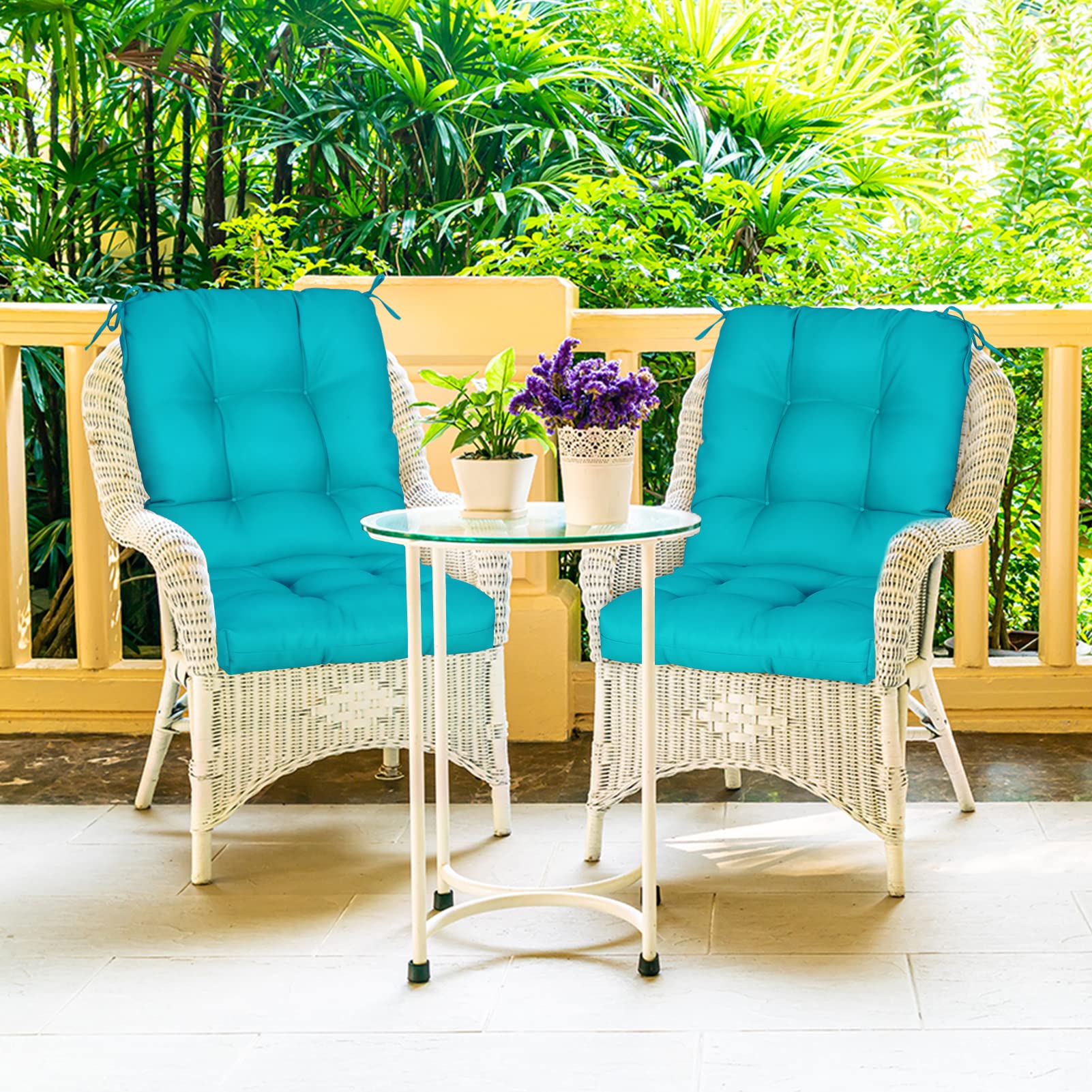 Adirondack Chair American Flag Outdoor Chair Cushions Set Of 2 -  Water-Repellent Patio Seat Cushions With Ties EAGLE PEAK American Flag  Outdoor Indoor Seat Back Cushions, image size:1601x1601