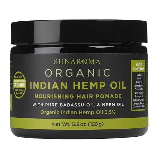 SUNAROMA Pomadas orgánicas para el cabello (aceite de cáñamo indio)