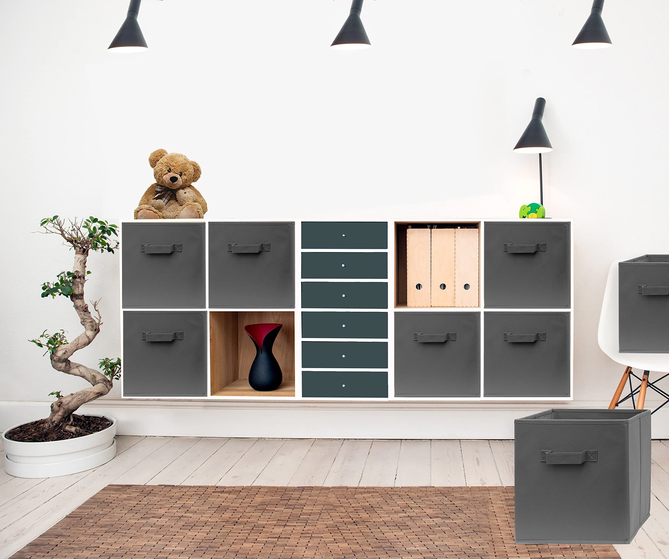 Snapklik.com : Pomatree Fabric Storage Cubes - 8 Pack - Cube Storage ...