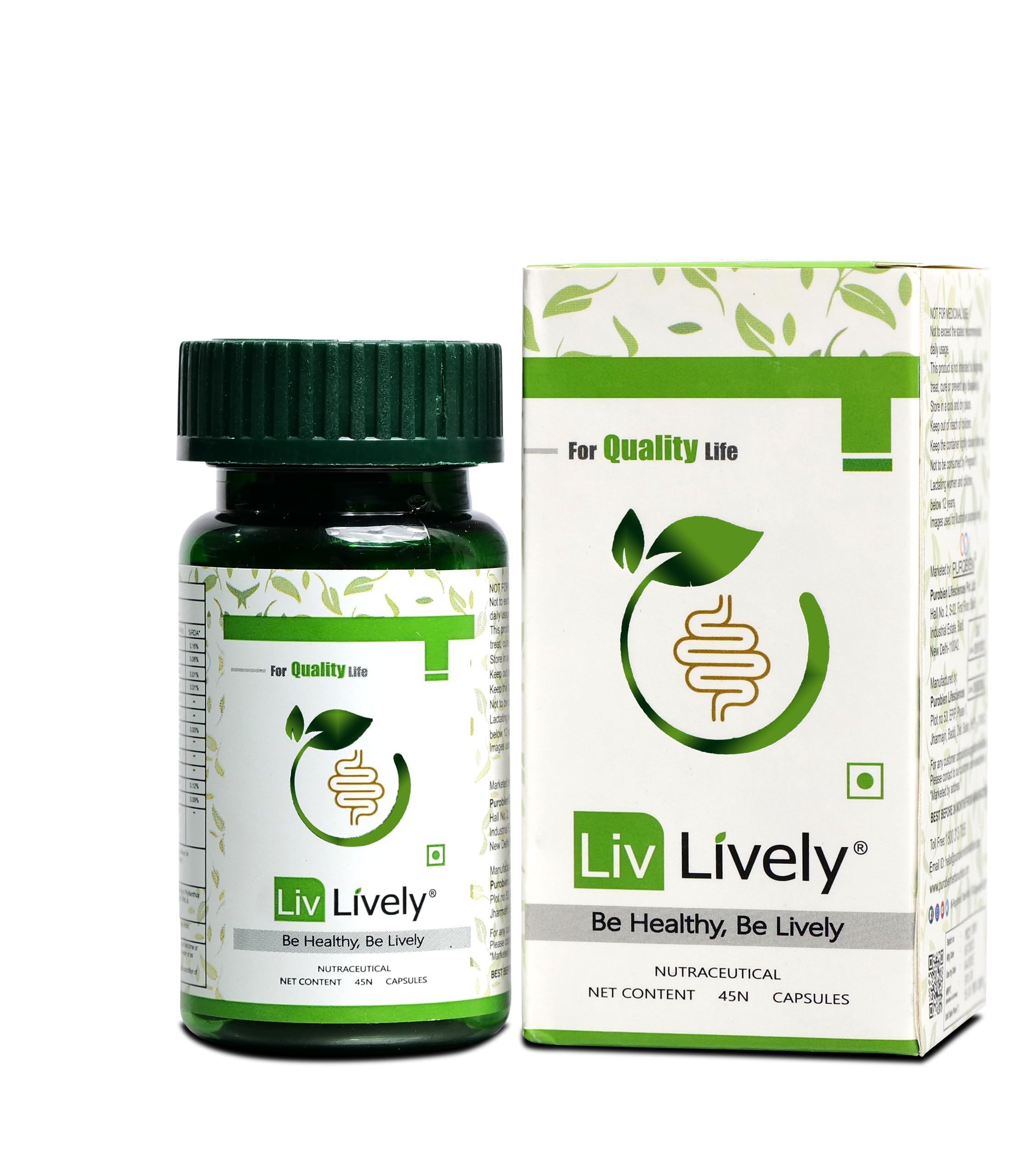 LivLively - Be Healthy Be Lively Digestive Tract Disorders Supplement Pack of 45 Capsules (B09YRNC7W4) Amazon Price History, Amazon Price Tracker