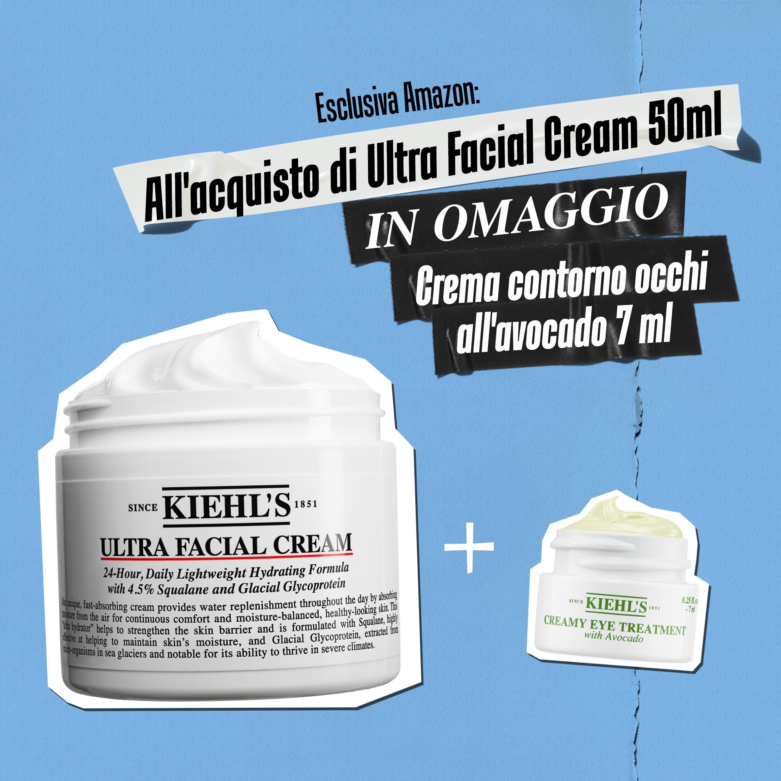 KIEHL's Ultra Facial Cream 50ml + Avocado Eye Cream 7ml