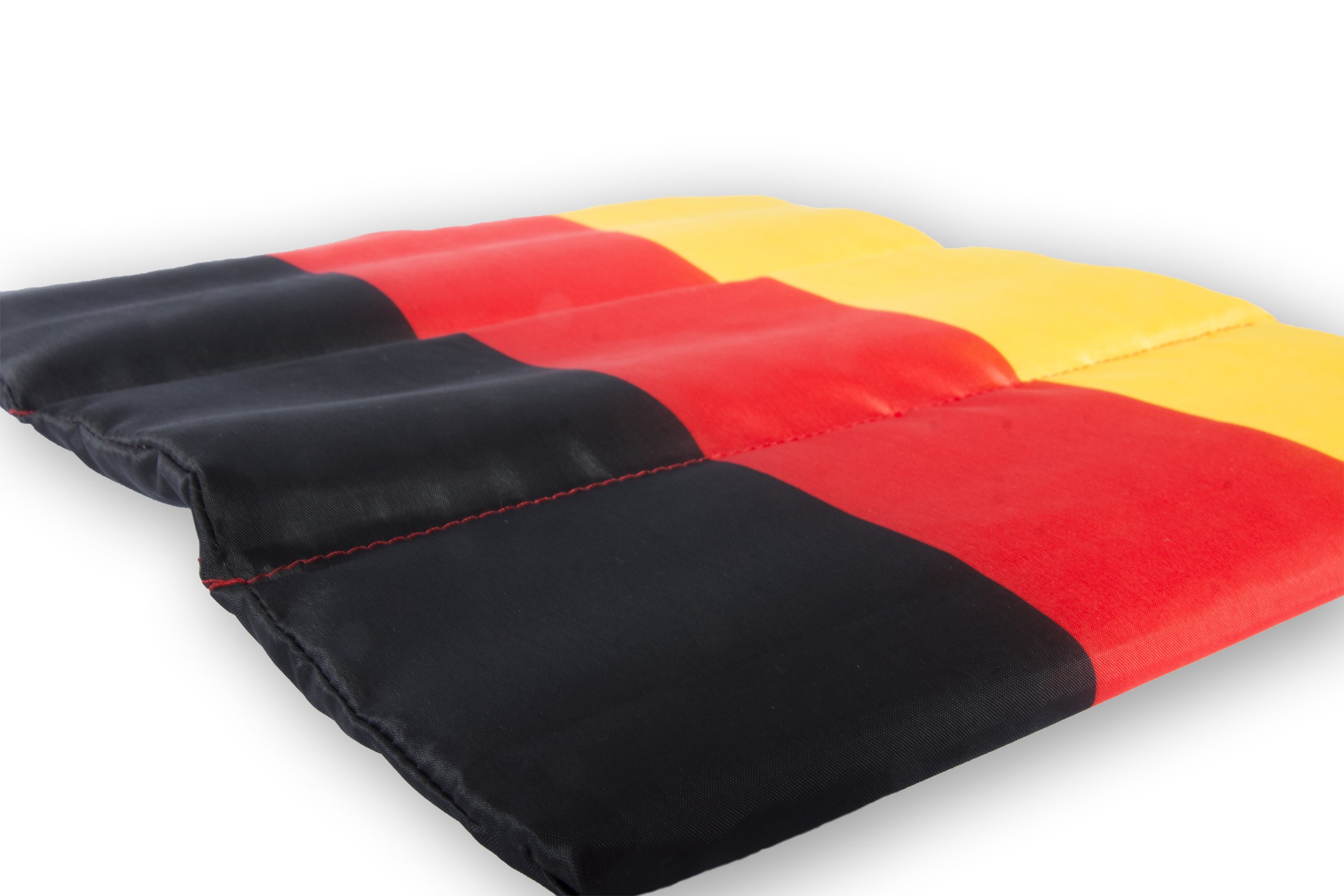 50 x Sitzkissen Deutschland Schwarz-Rot-Gold, Fanartikel Germany, faltbar