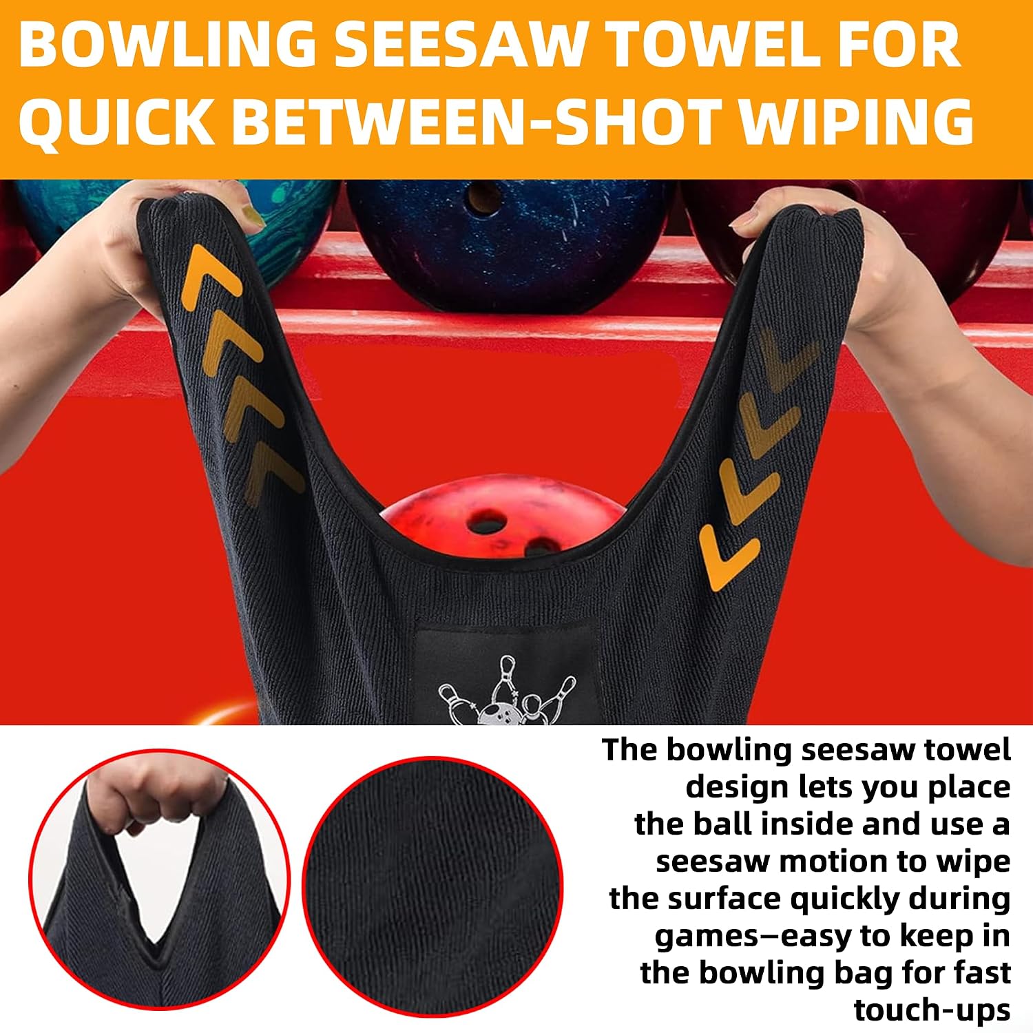 TonGass Bowling Ball Surface Prep & Cleaning Kit, 12 PCS Bowling Sanding Pads with Universal Sanding Pad Holder, Rotating Ball Cup Stand, 10"x8" Microfiber Towel, Seesaw Towel & Bowlings Cleaner Spray