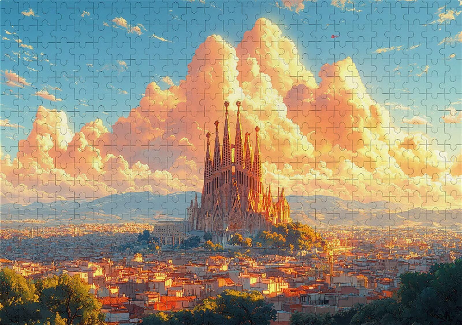Puzzle 2000 Piezas Adultos Paisaje Puzzle Imposible Rompecabezas Pieza De Madera Jigsaw Un Rompecabezas Desafiante, Uegos Rompecabezas para Toda La Famili Regalo Hombres Mujeres 70.5X99.5cm R-28
