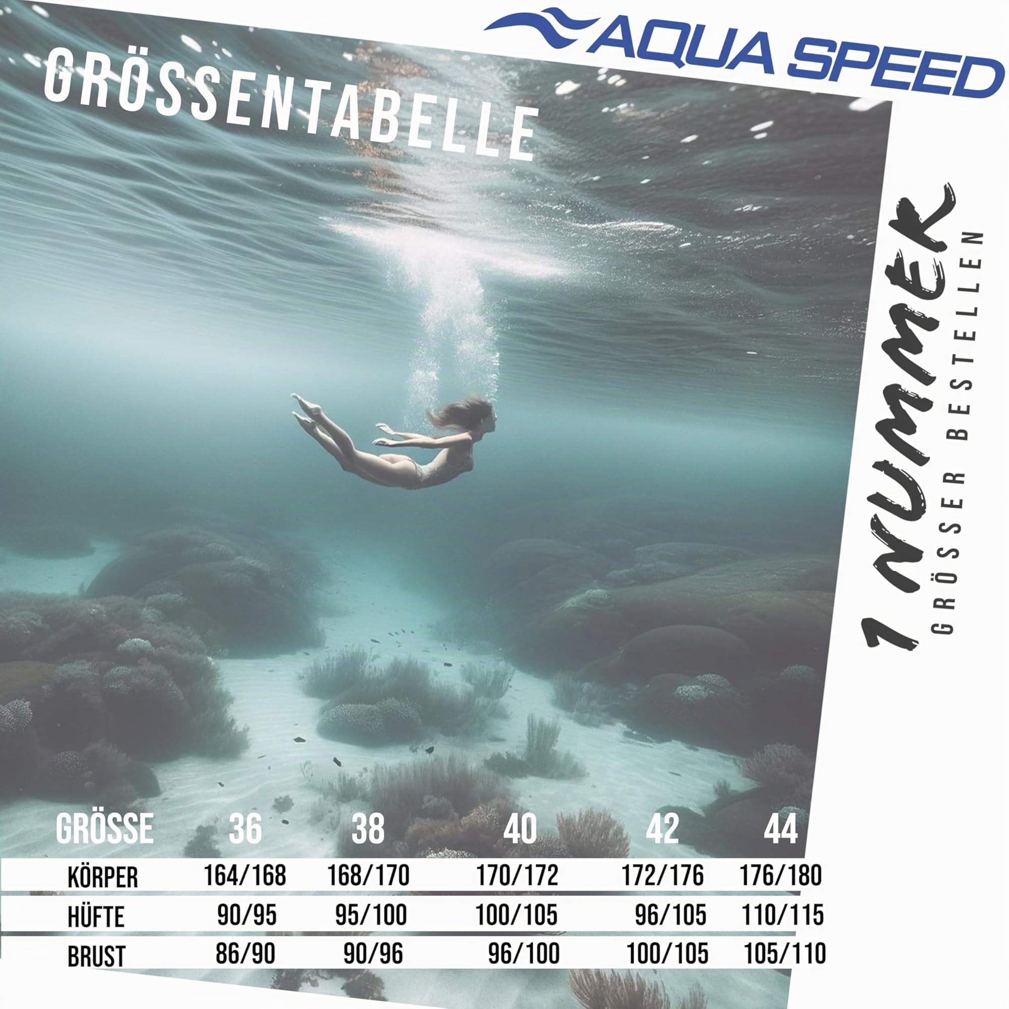 Aqua Speed Schwimmanzug Damen & Mädchen | Sportbadeanzug Frauen | One Piece Swimsuit | Swimming Suit Women | Einteiler | Wettkampfanzug | Sports Swimwear | mit UV-Schutz | Blanka