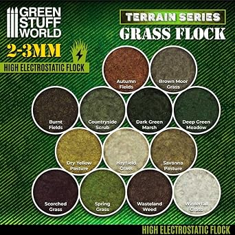 GREEN STUFF WORLD GSWD-11145 Greenstuff World Static Glass 2-3mm Rural Weed 200ml Hobby Material