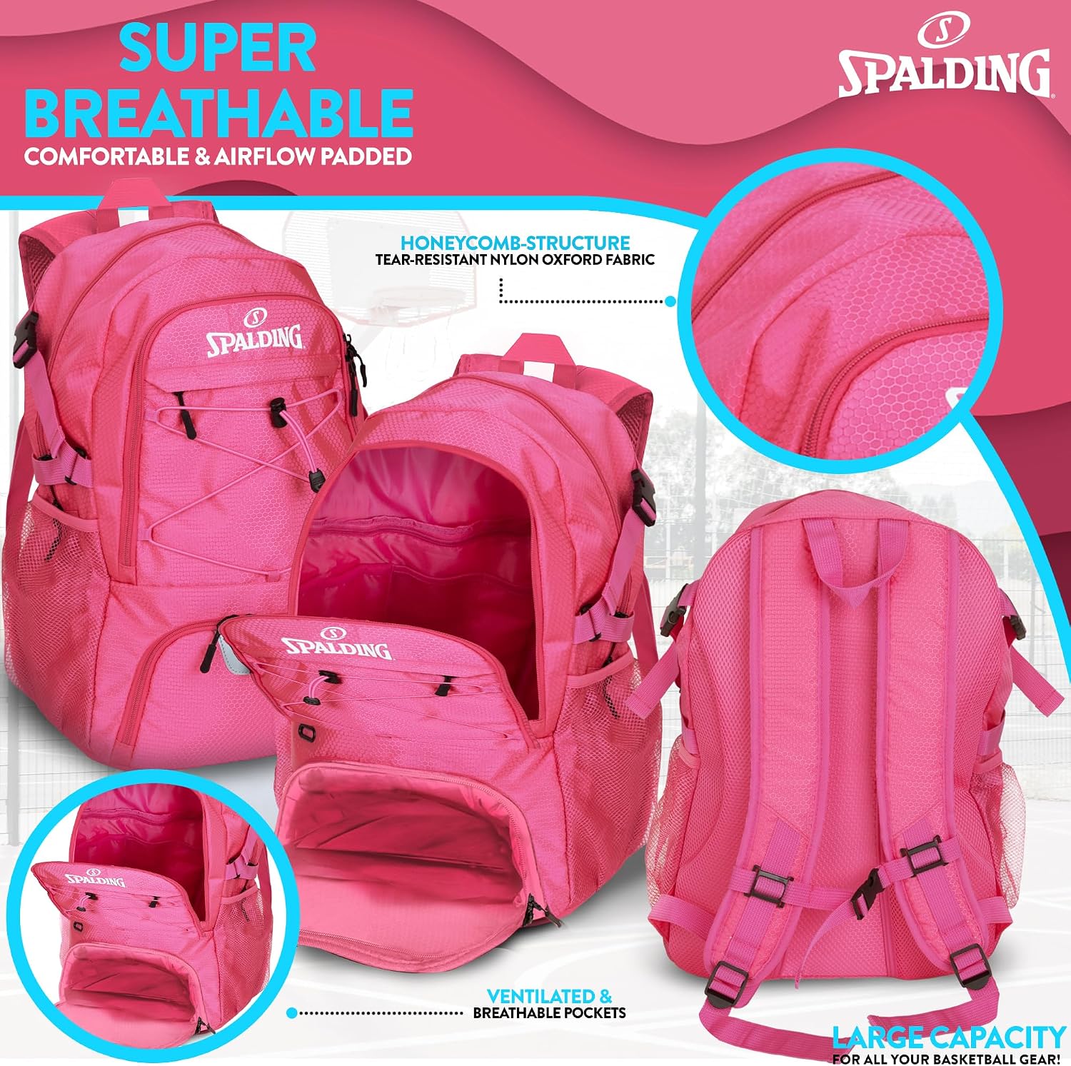 Spalding - Brandclub - Spalding Basketball Backpack Sports Bag