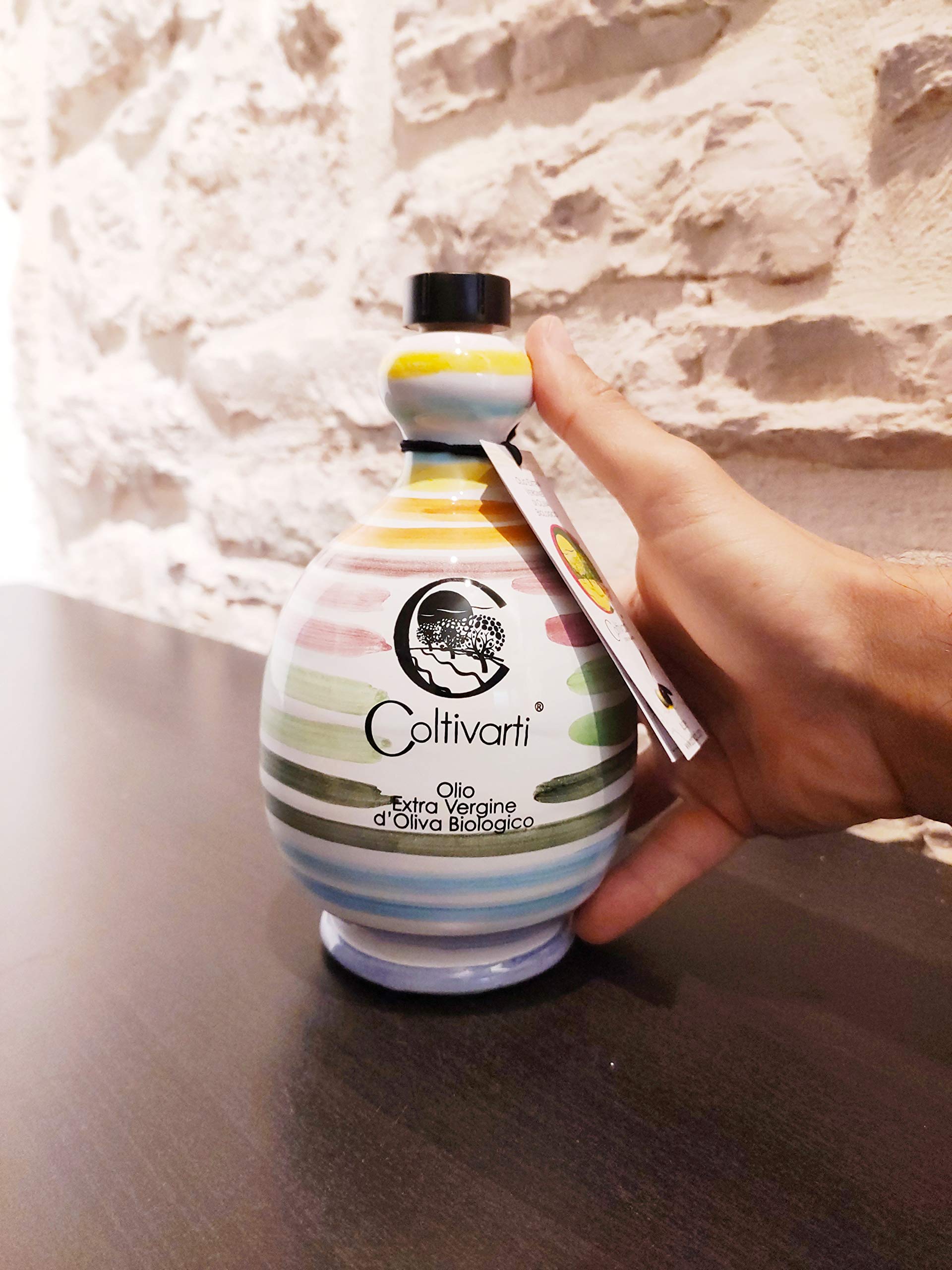 Coltivarti - Bio Olivenöl Extra Vergine Keramikkrug 500ml (Festa) - 2